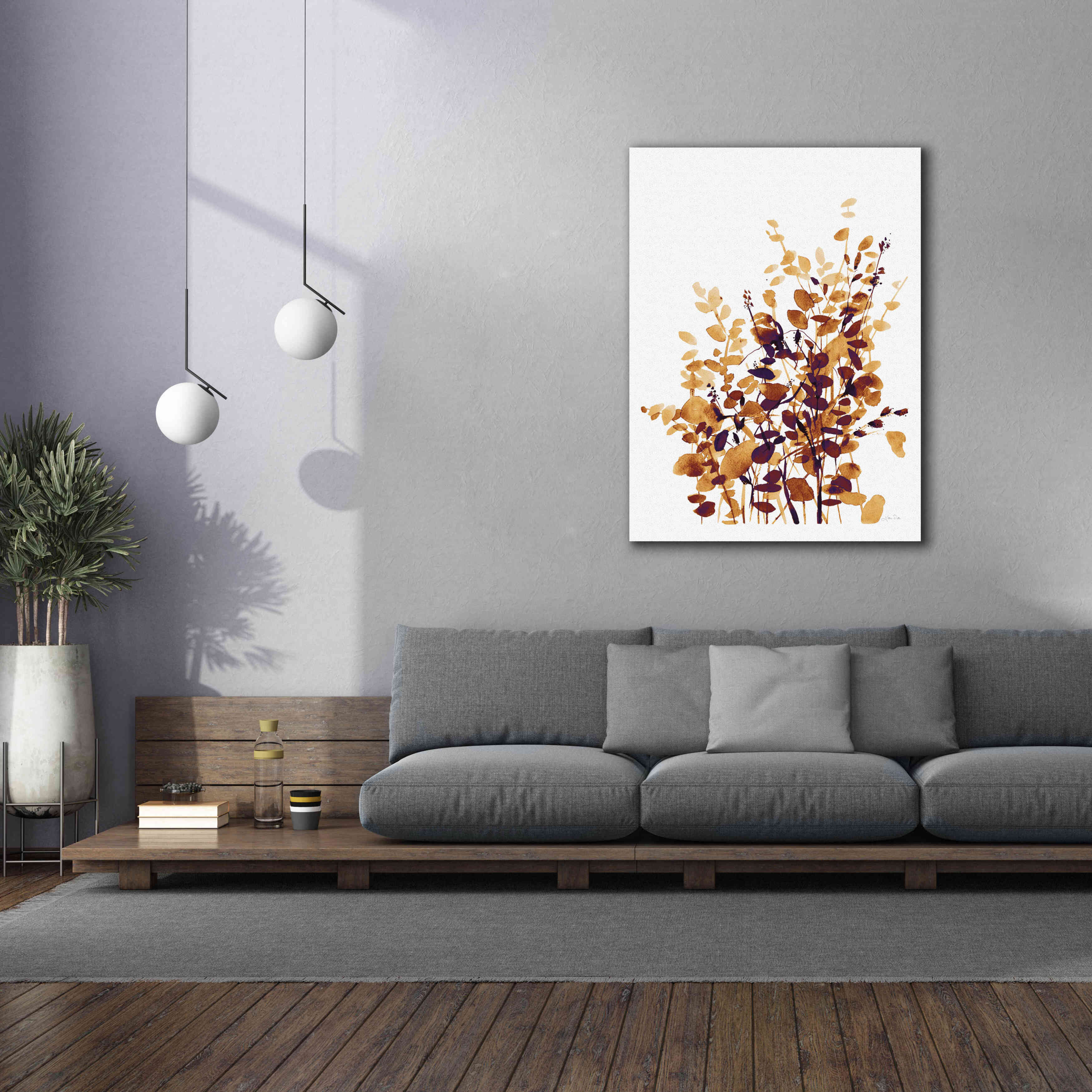 'Brown Botanicals' by Katrina Pete, Giclee Canvas Wall Art,40x54