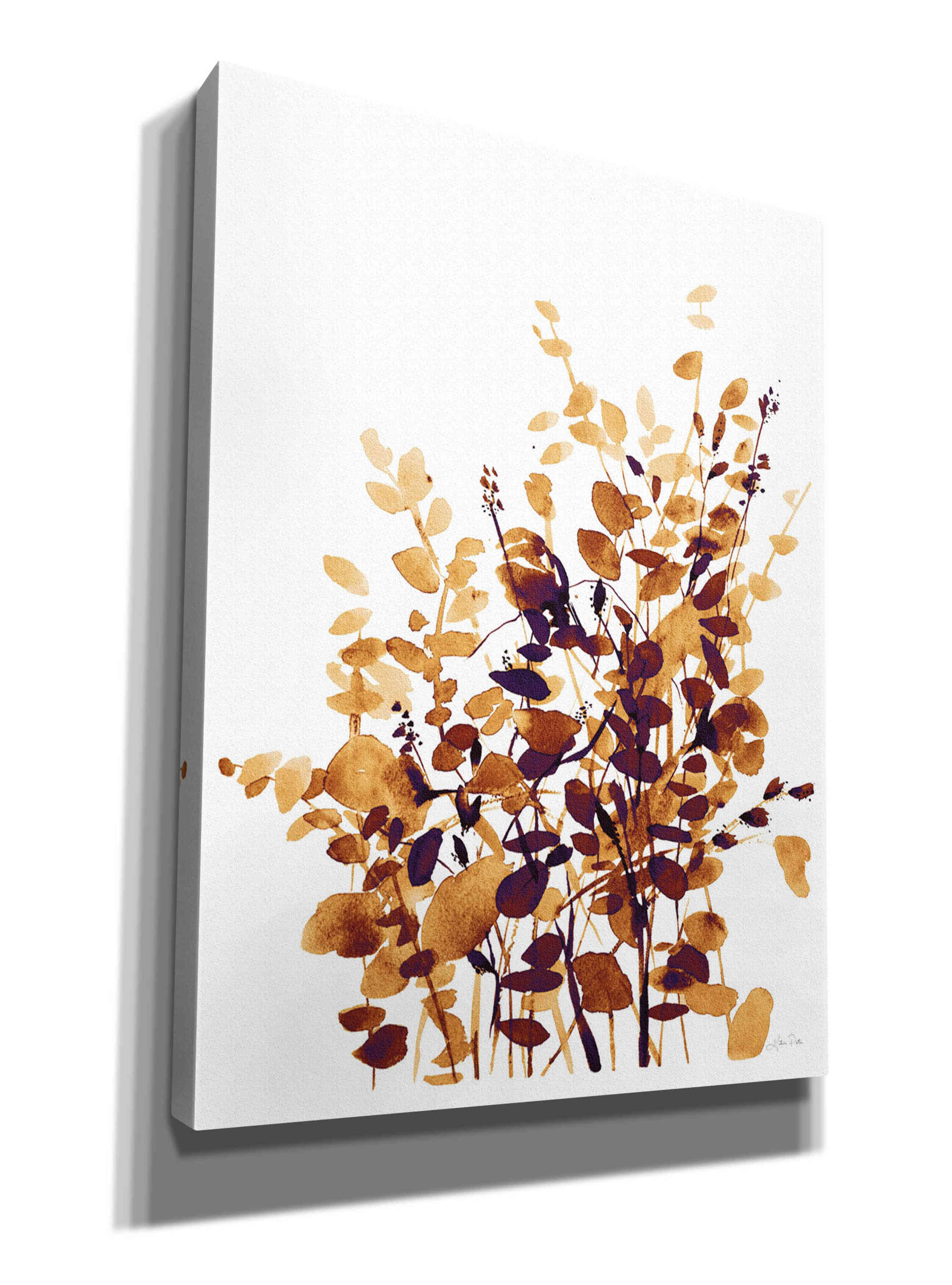 'Brown Botanicals' by Katrina Pete, Giclee Canvas Wall Art