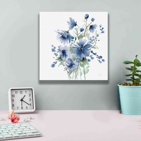 Image of 'Secret Garden Bouquet I Blue' by Katrina Pete, Giclee Canvas Wall Art,12x12