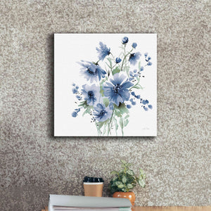 'Secret Garden Bouquet I Blue' by Katrina Pete, Giclee Canvas Wall Art,18x18