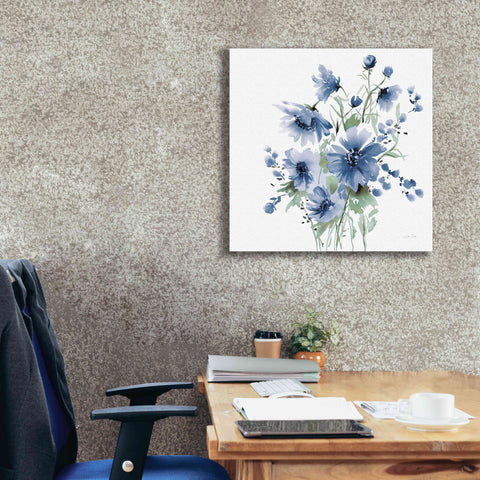 Image of 'Secret Garden Bouquet I Blue' by Katrina Pete, Giclee Canvas Wall Art,26x26