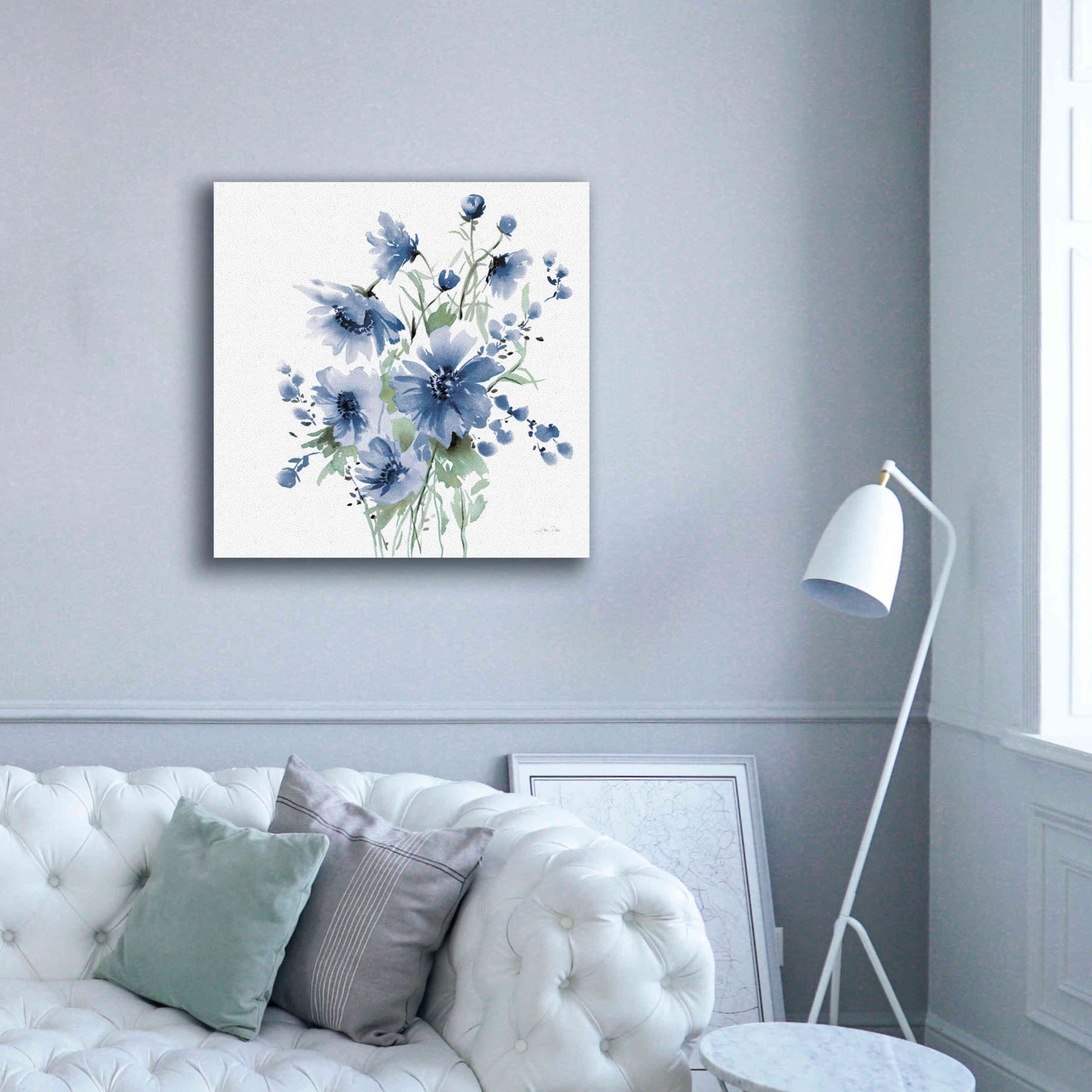 'Secret Garden Bouquet I Blue' by Katrina Pete, Giclee Canvas Wall Art,37x37