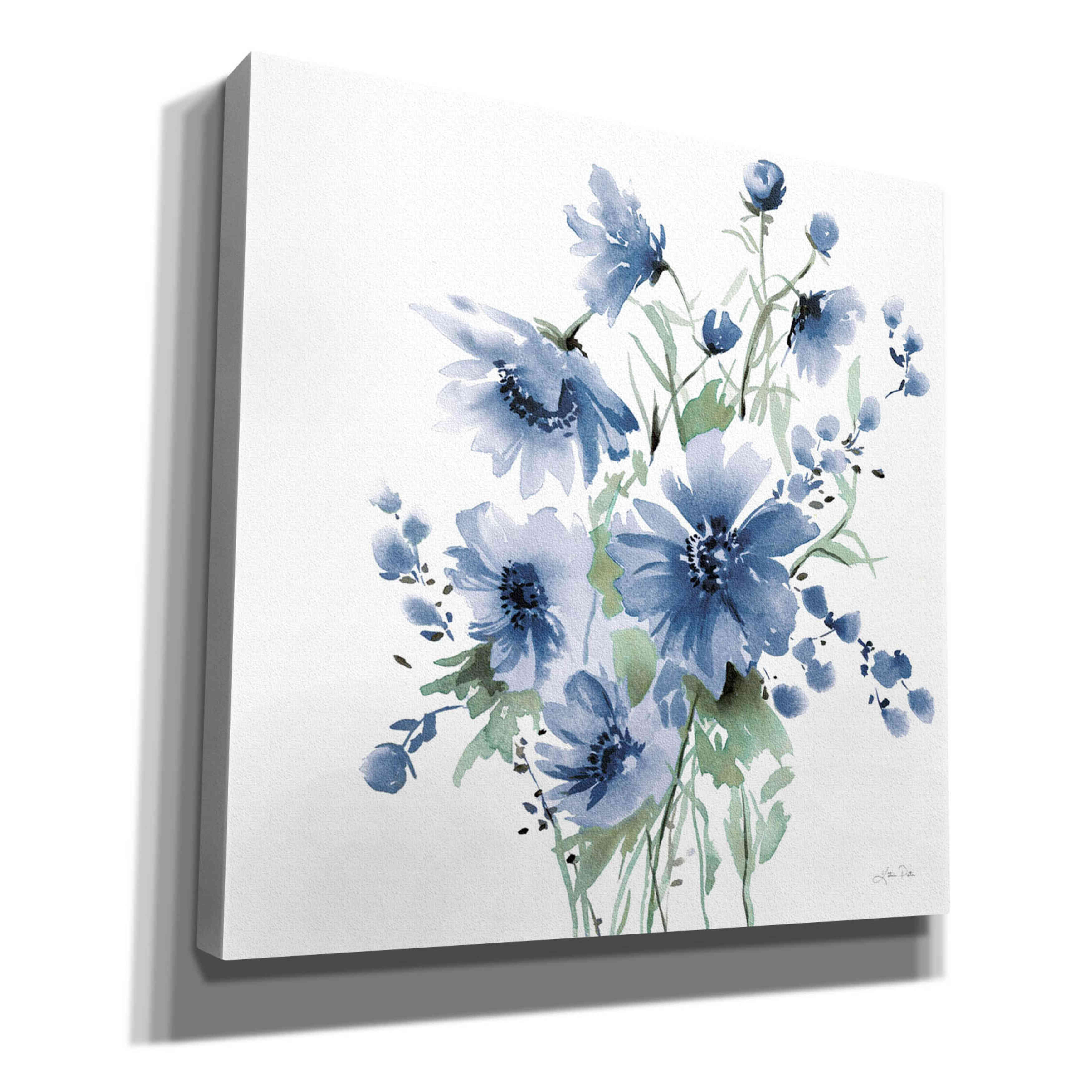 'Secret Garden Bouquet I Blue' by Katrina Pete, Giclee Canvas Wall Art