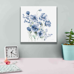 'Secret Garden Bouquet II Blue' by Katrina Pete, Giclee Canvas Wall Art,12x12