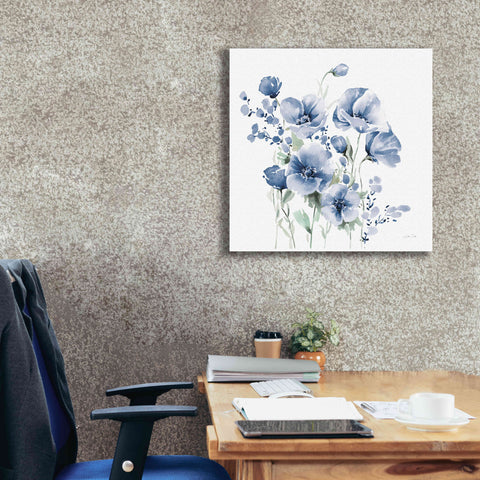Image of 'Secret Garden Bouquet II Blue' by Katrina Pete, Giclee Canvas Wall Art,26x26