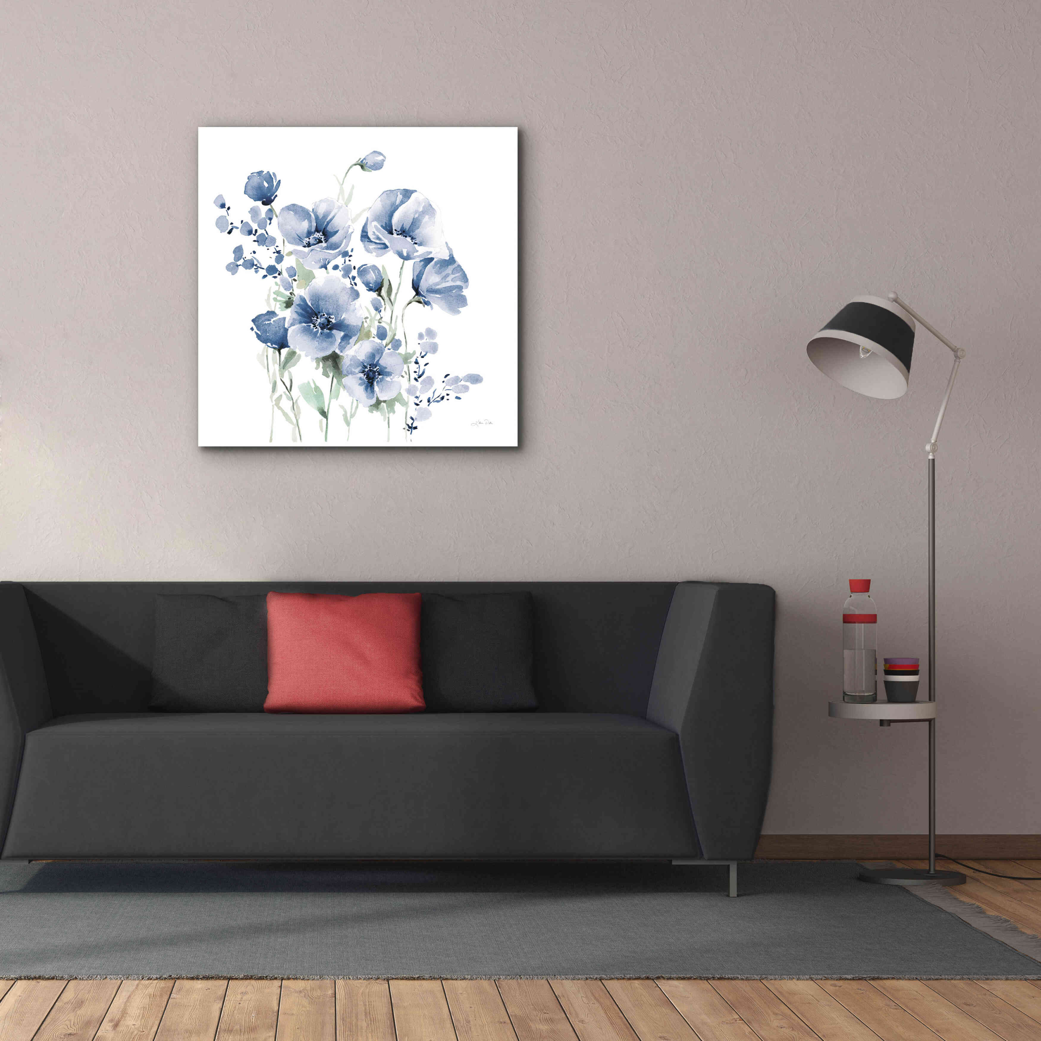 'Secret Garden Bouquet II Blue' by Katrina Pete, Giclee Canvas Wall Art,37x37