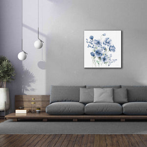 'Secret Garden Bouquet II Blue' by Katrina Pete, Giclee Canvas Wall Art,37x37
