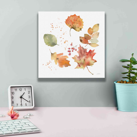 Image of 'Falling Leaves I' by Katrina Pete, Giclee Canvas Wall Art,12x12