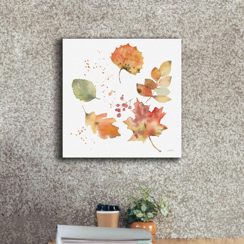 Image of 'Falling Leaves I' by Katrina Pete, Giclee Canvas Wall Art,18x18