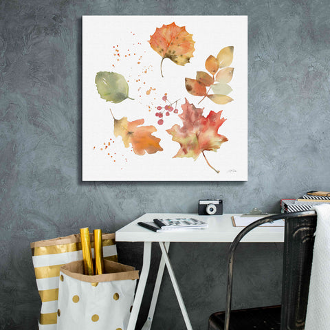 Image of 'Falling Leaves I' by Katrina Pete, Giclee Canvas Wall Art,26x26