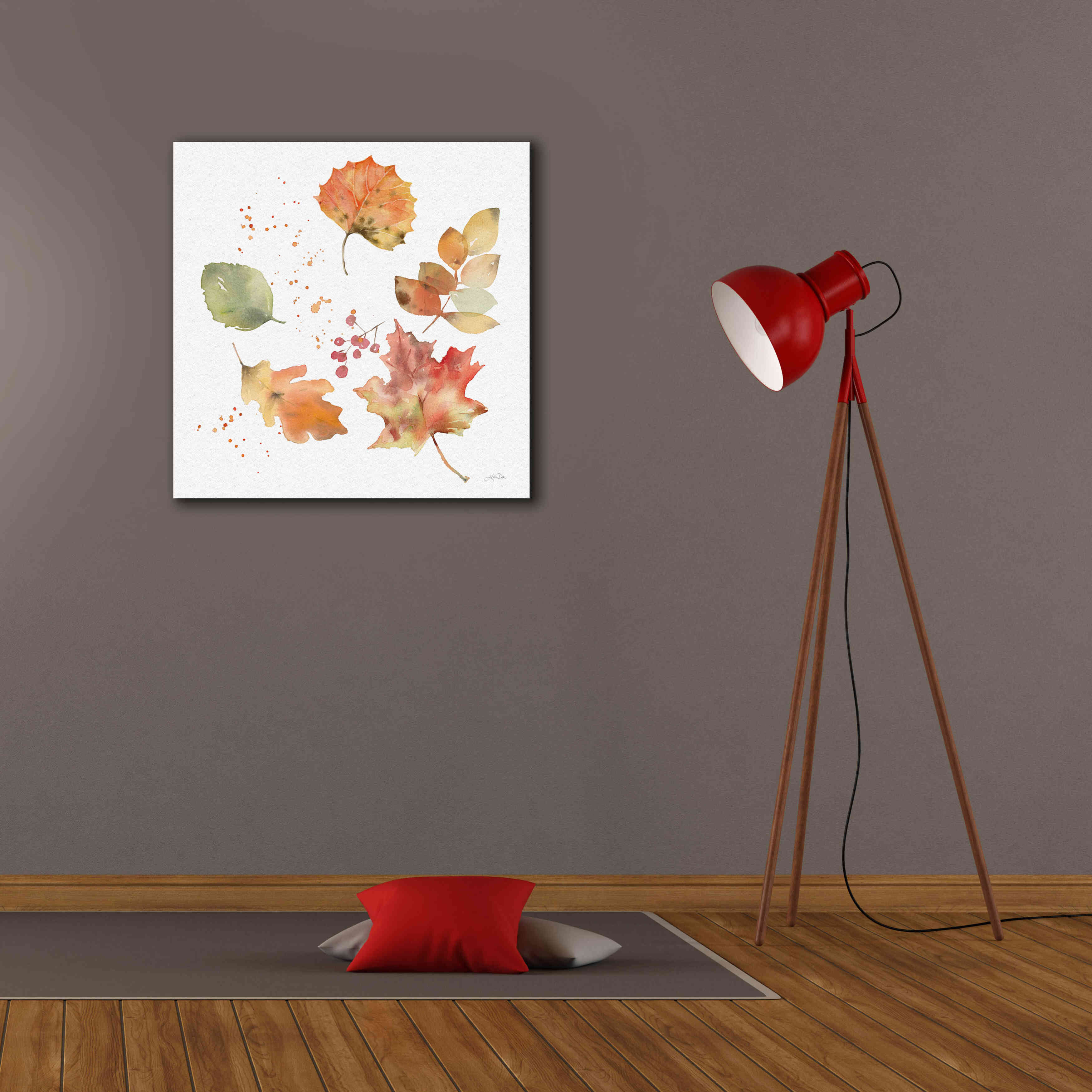 'Falling Leaves I' by Katrina Pete, Giclee Canvas Wall Art,26x26