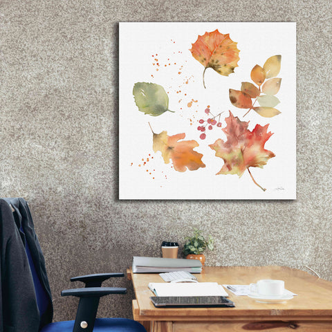 Image of 'Falling Leaves I' by Katrina Pete, Giclee Canvas Wall Art,37x37