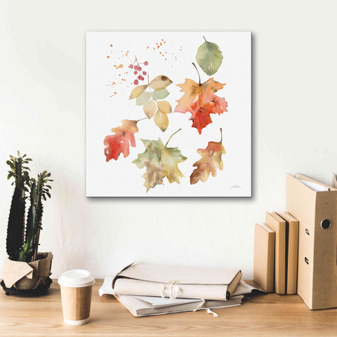 Image of 'Falling Leaves II' by Katrina Pete, Giclee Canvas Wall Art,18x18