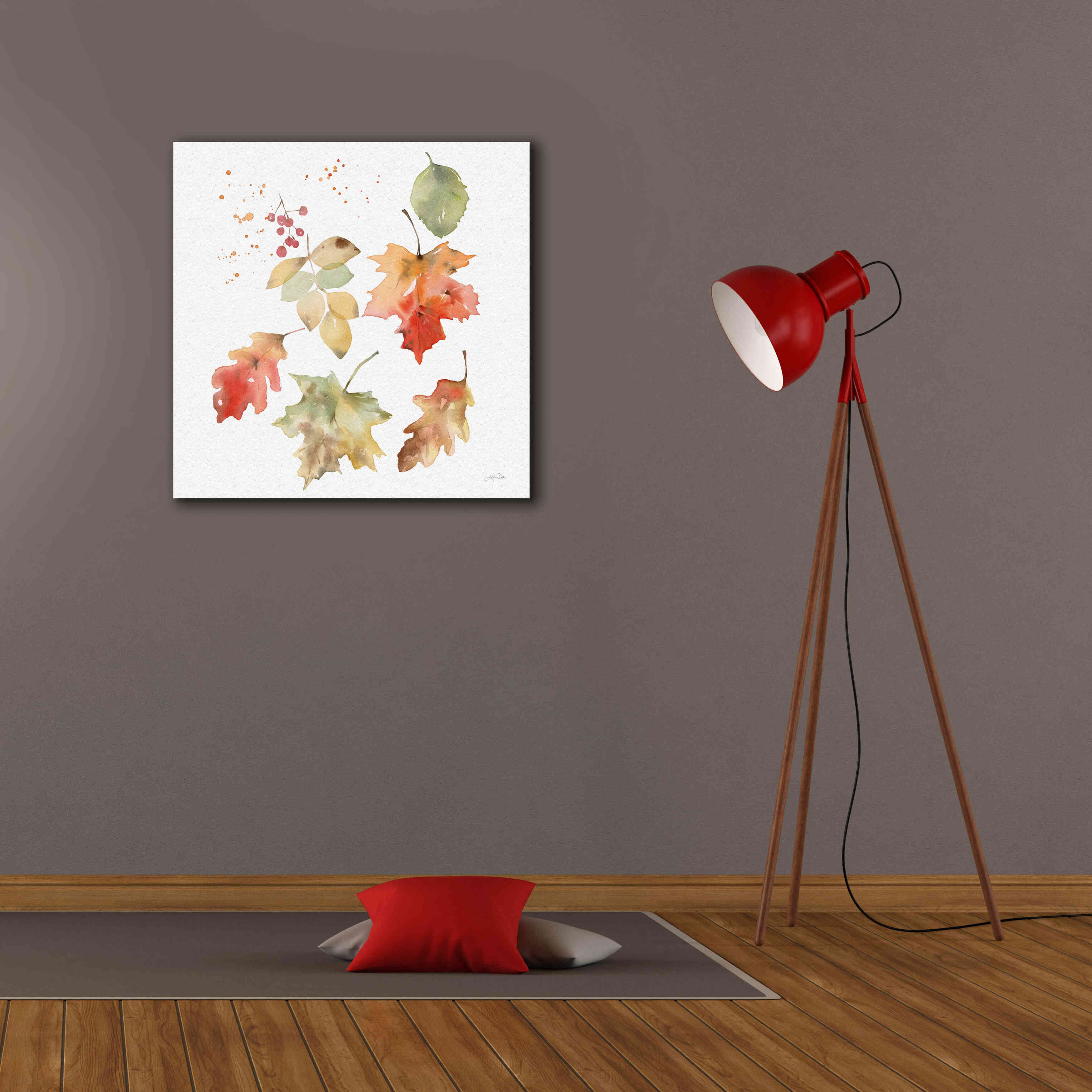 'Falling Leaves II' by Katrina Pete, Giclee Canvas Wall Art,26x26