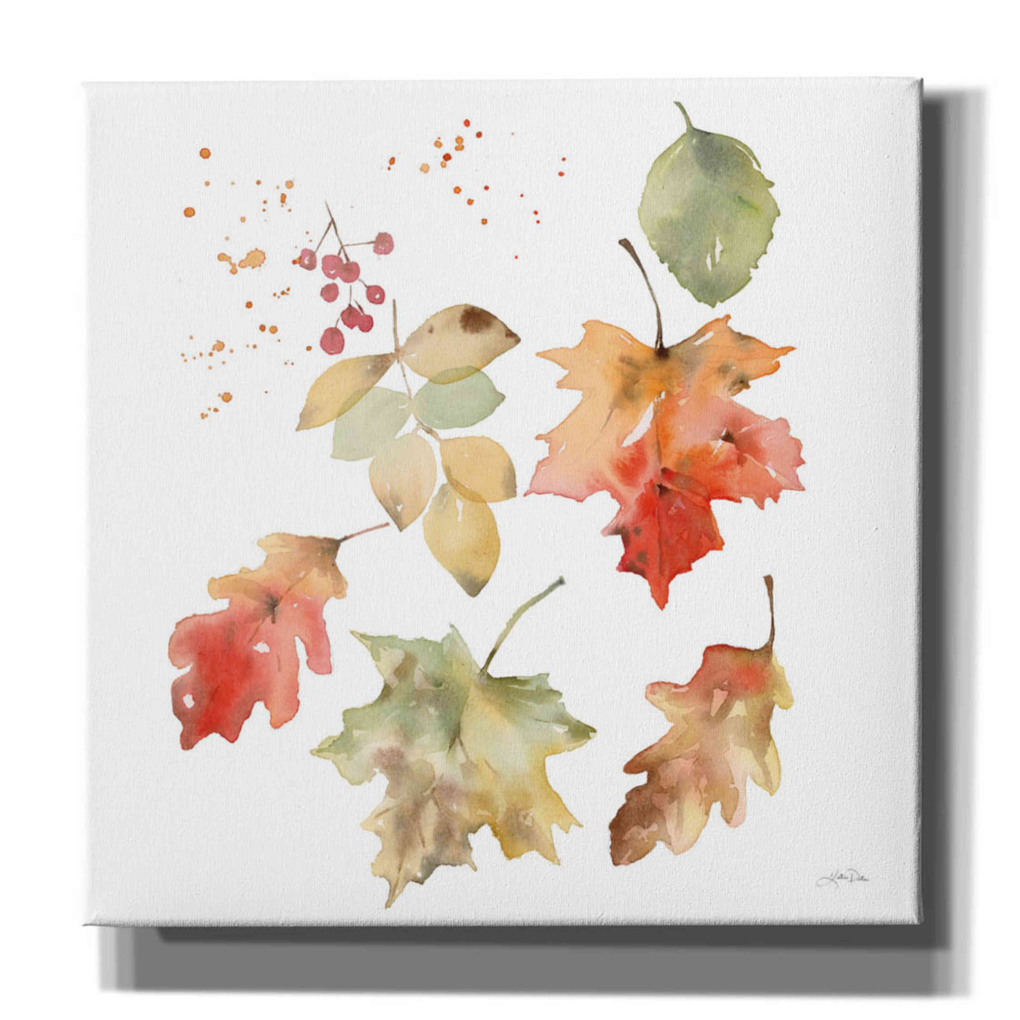 'Falling Leaves II' by Katrina Pete, Giclee Canvas Wall Art