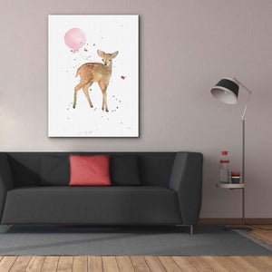 'Festive Fawn Pink Balloon' by Katrina Pete, Giclee Canvas Wall Art,40x54