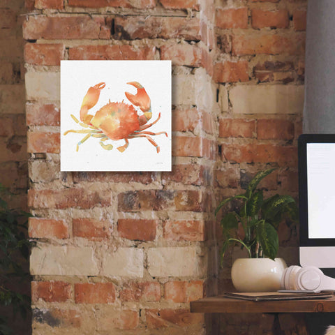 Image of 'Summertime Crab' by Katrina Pete, Giclee Canvas Wall Art,12x12