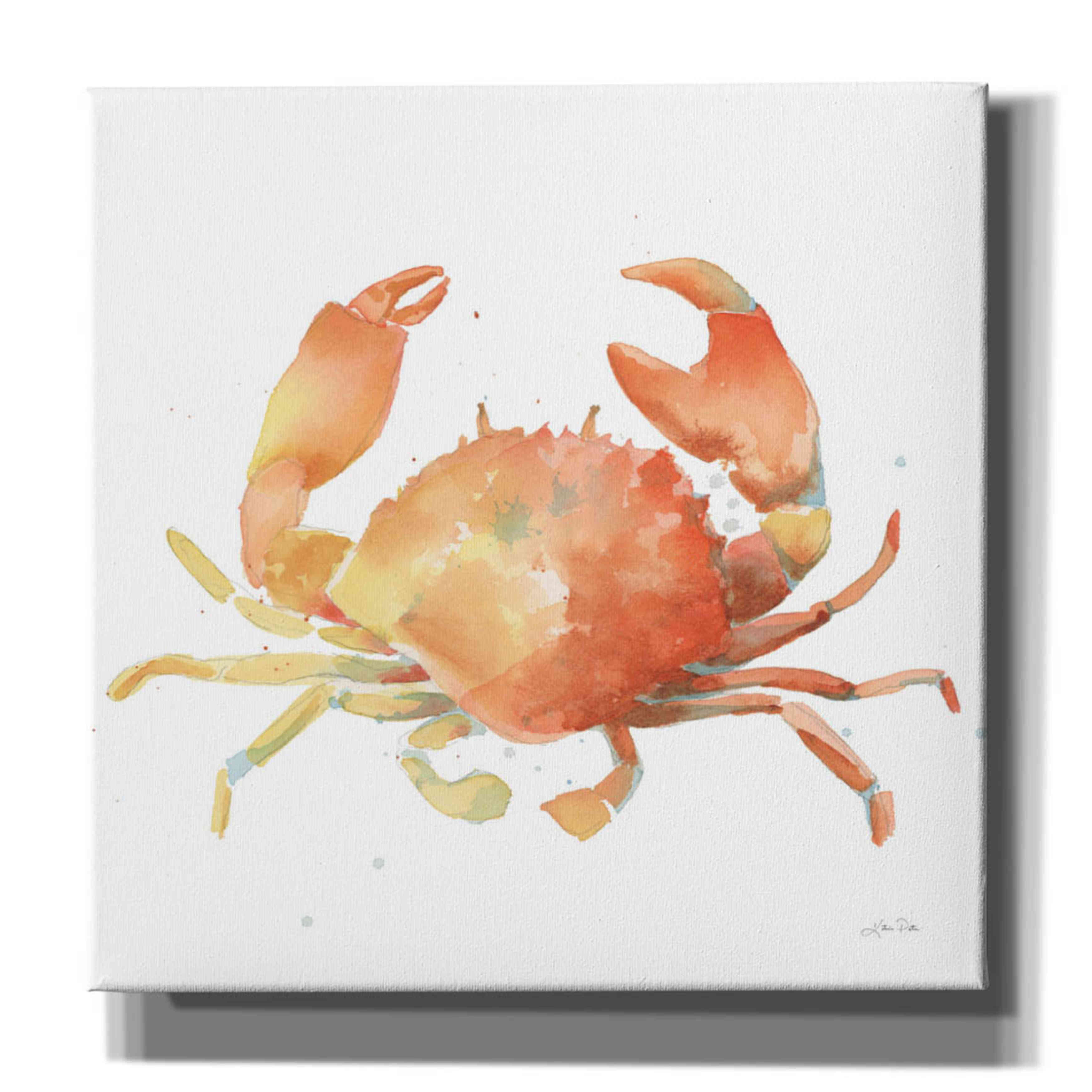 'Summertime Crab' by Katrina Pete, Giclee Canvas Wall Art