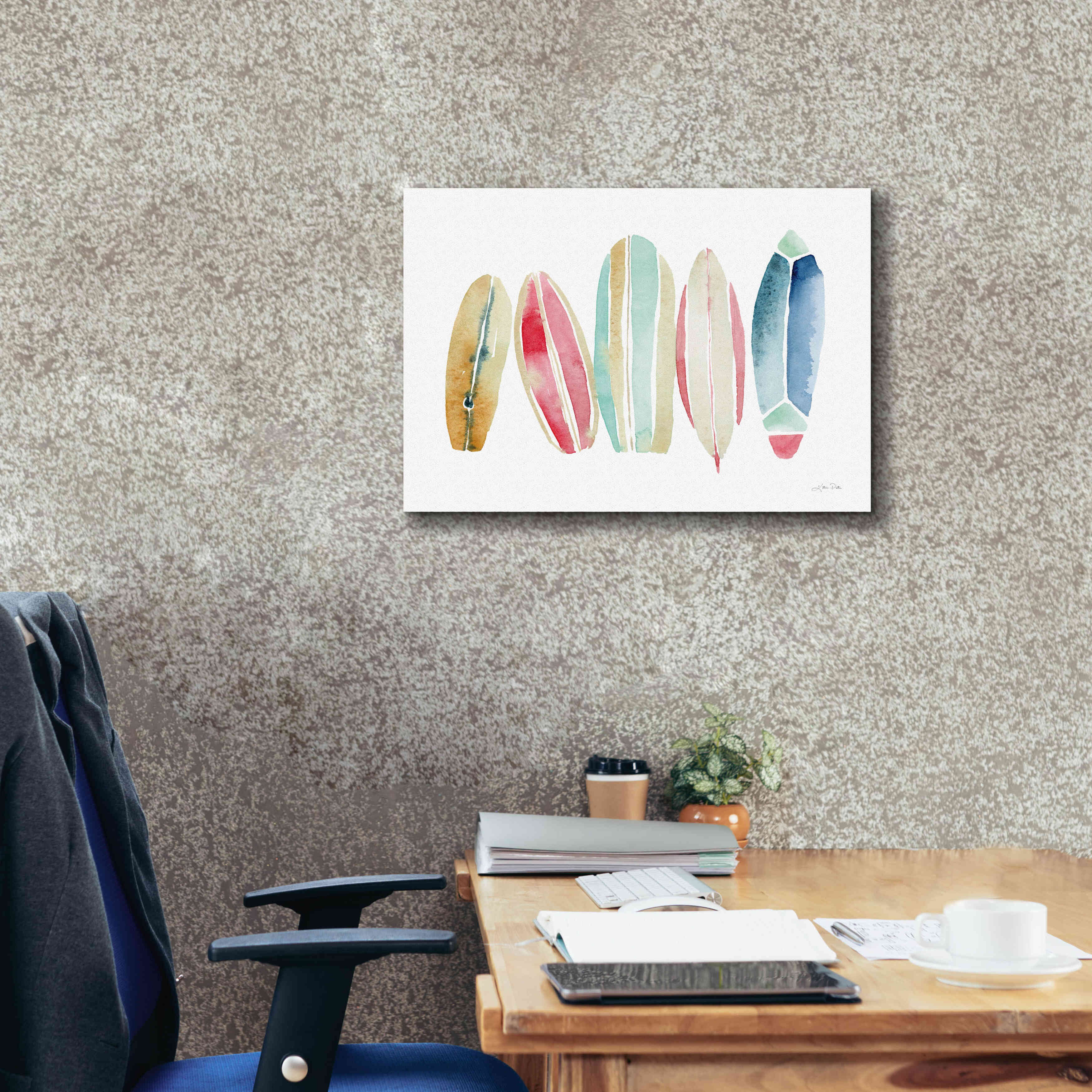 'Surfboards in a Row' by Katrina Pete, Giclee Canvas Wall Art,24x20