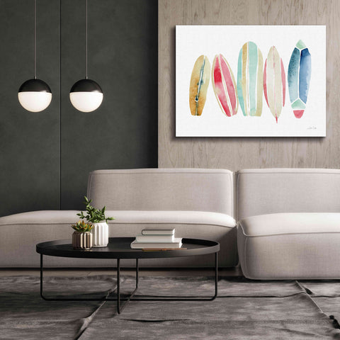 Image of 'Surfboards in a Row' by Katrina Pete, Giclee Canvas Wall Art,54x40