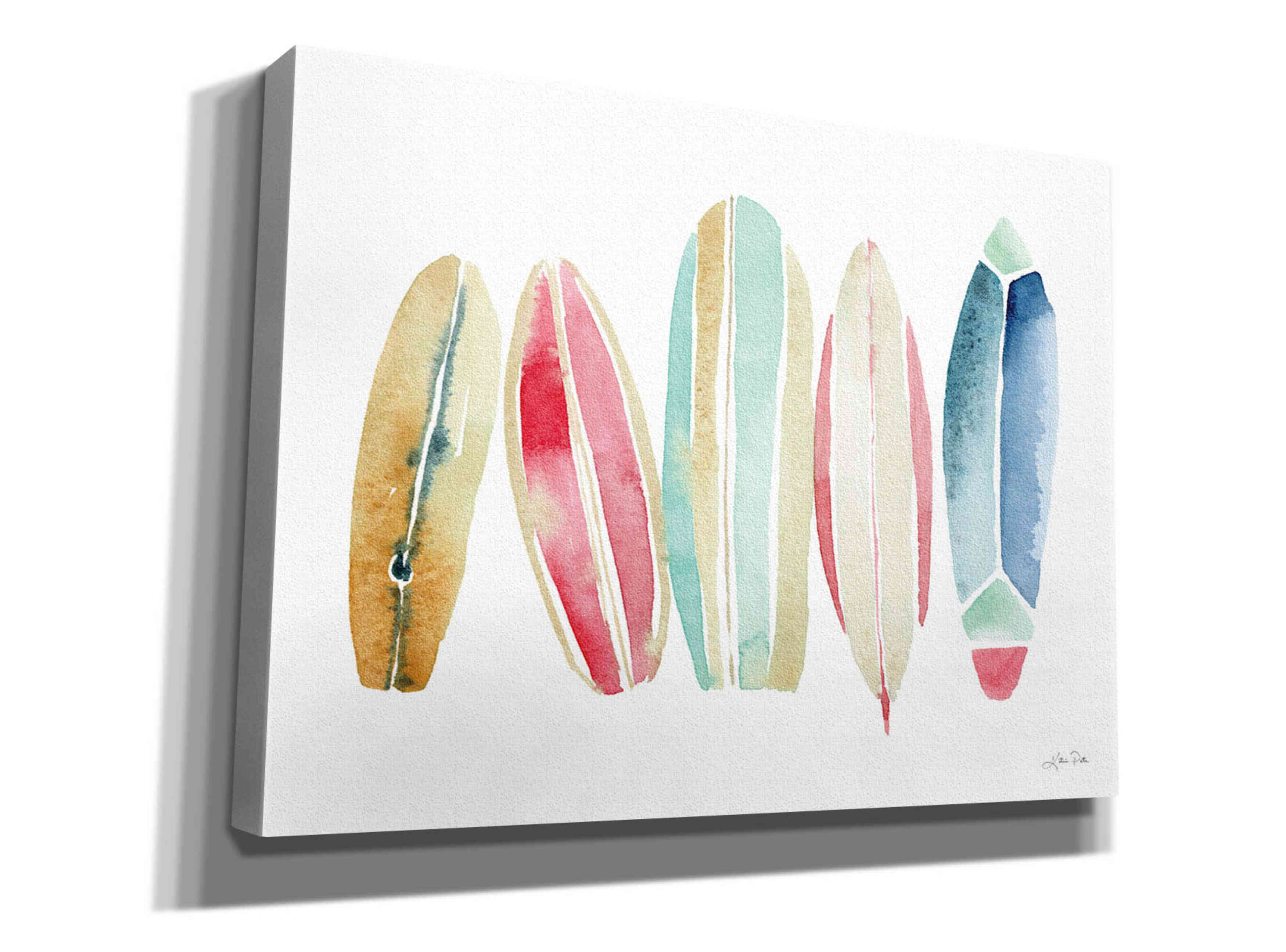 'Surfboards in a Row' by Katrina Pete, Giclee Canvas Wall Art