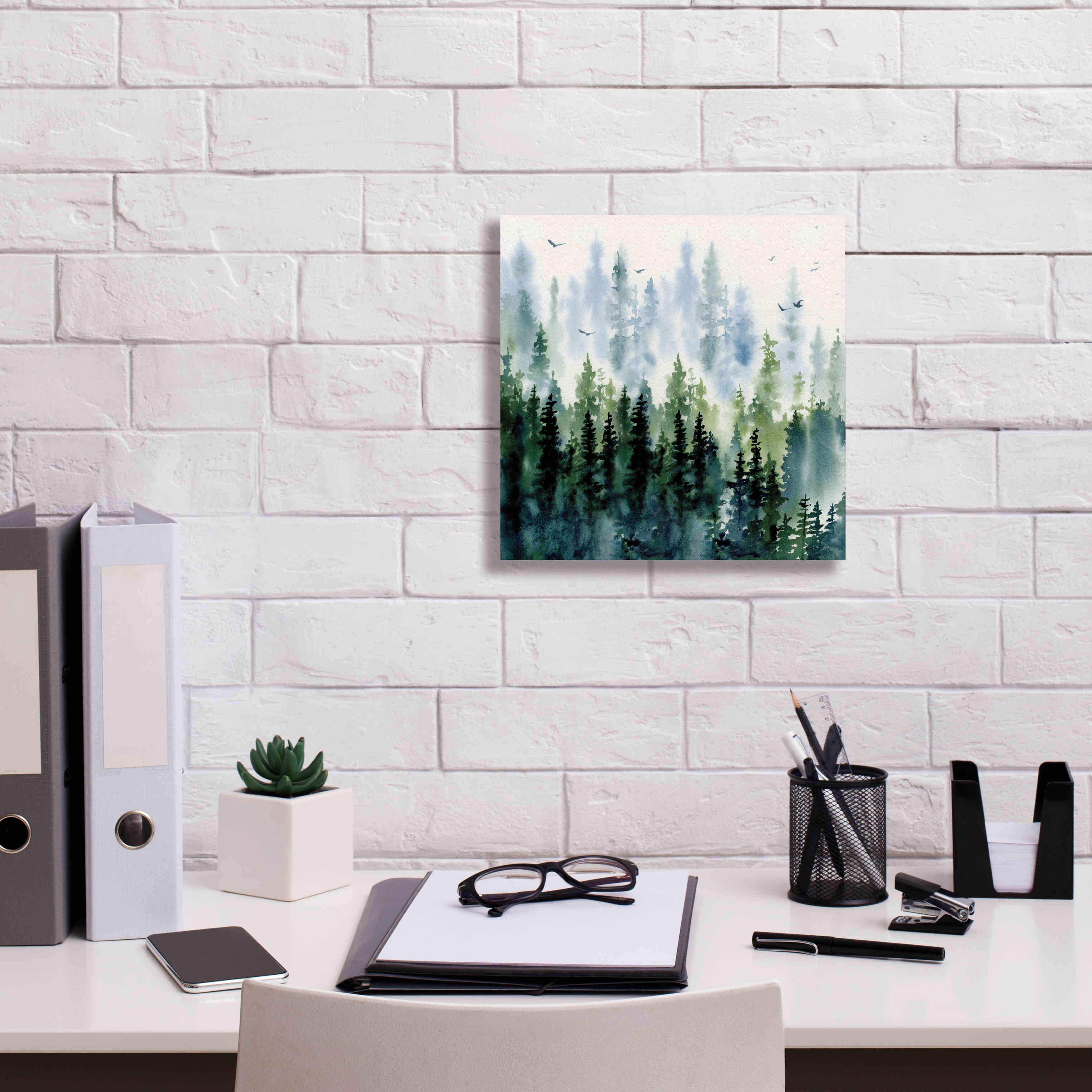 'Evening Treeline Sq' by Katrina Pete, Giclee Canvas Wall Art,12x12