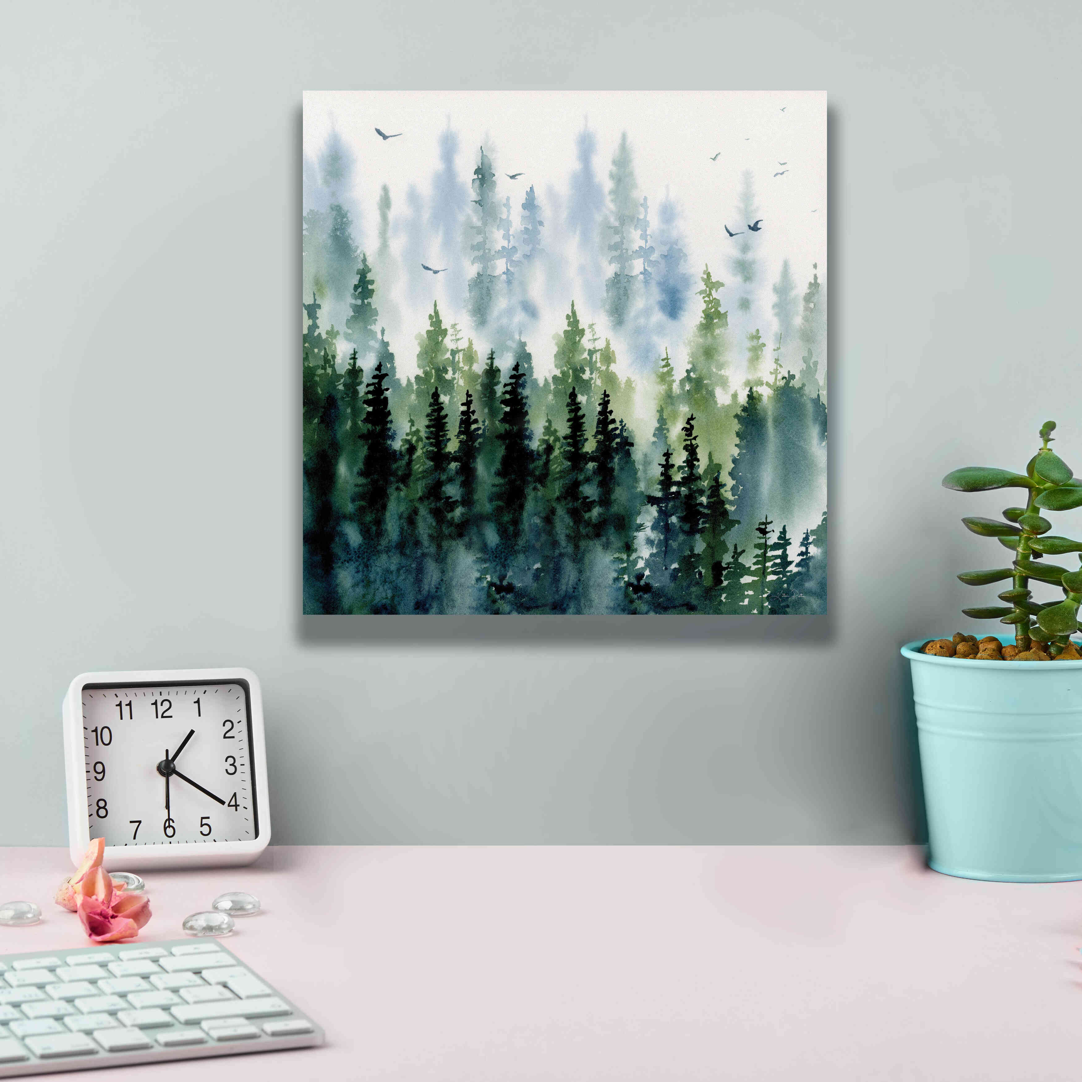 'Evening Treeline Sq' by Katrina Pete, Giclee Canvas Wall Art,12x12