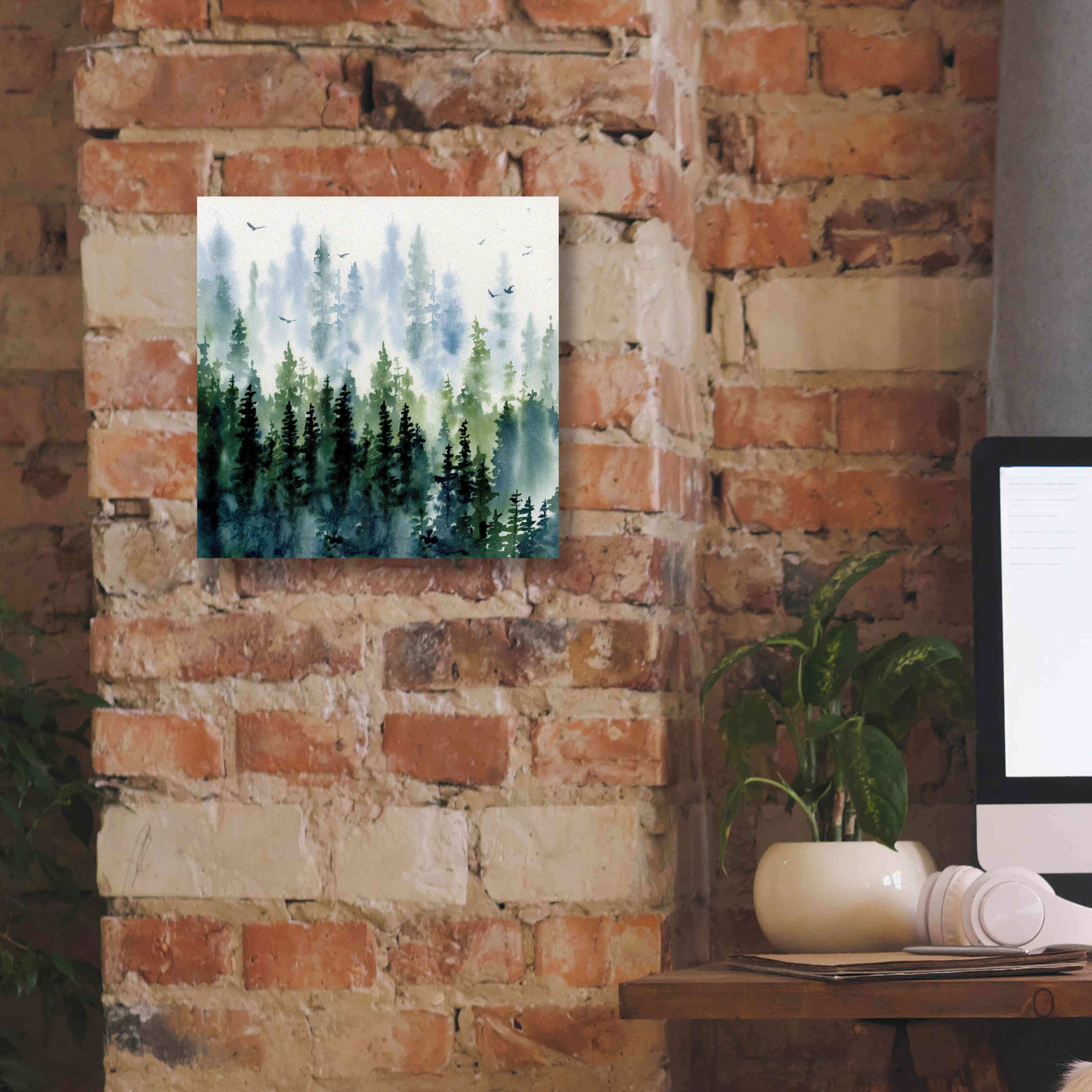 'Evening Treeline Sq' by Katrina Pete, Giclee Canvas Wall Art,12x12