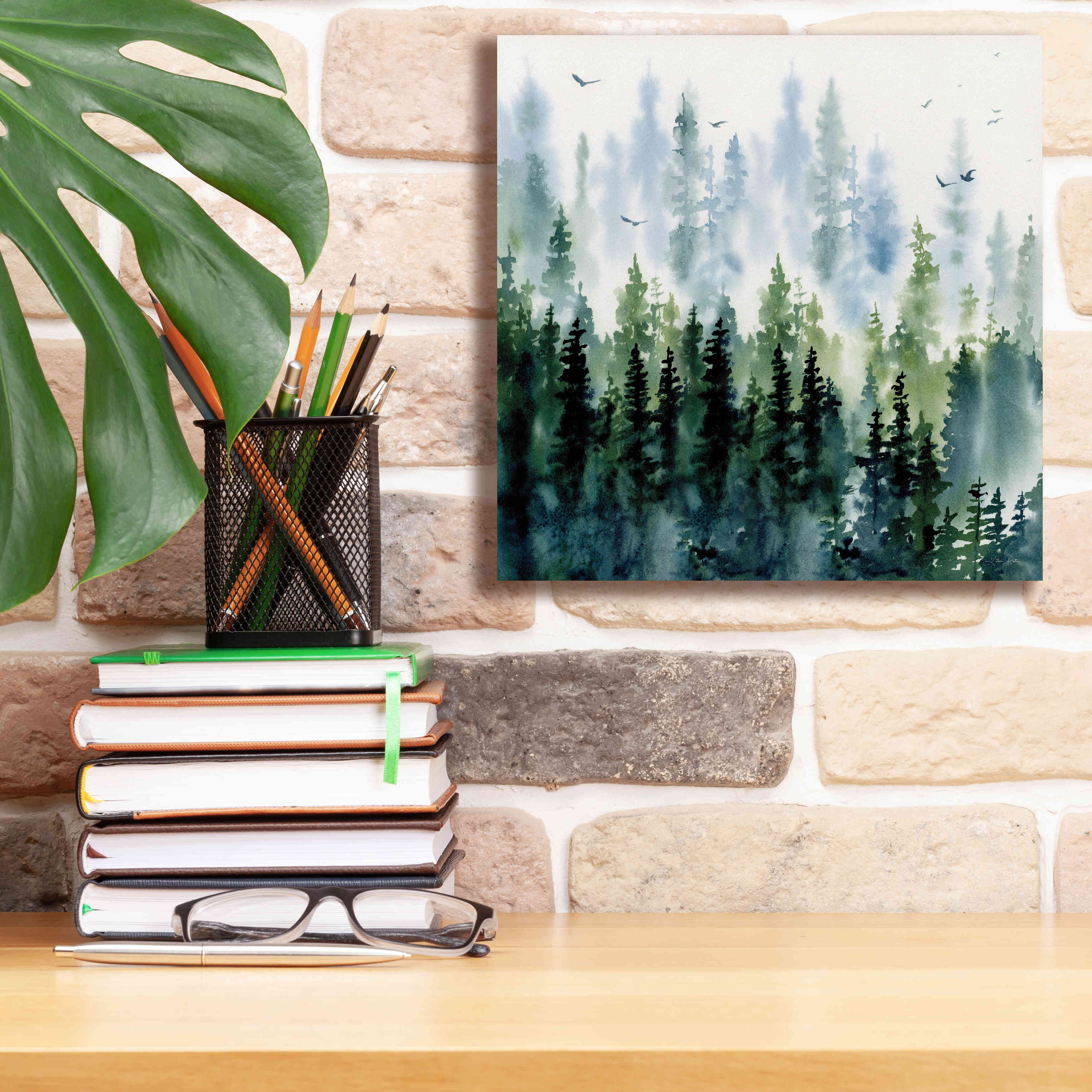 'Evening Treeline Sq' by Katrina Pete, Giclee Canvas Wall Art,12x12