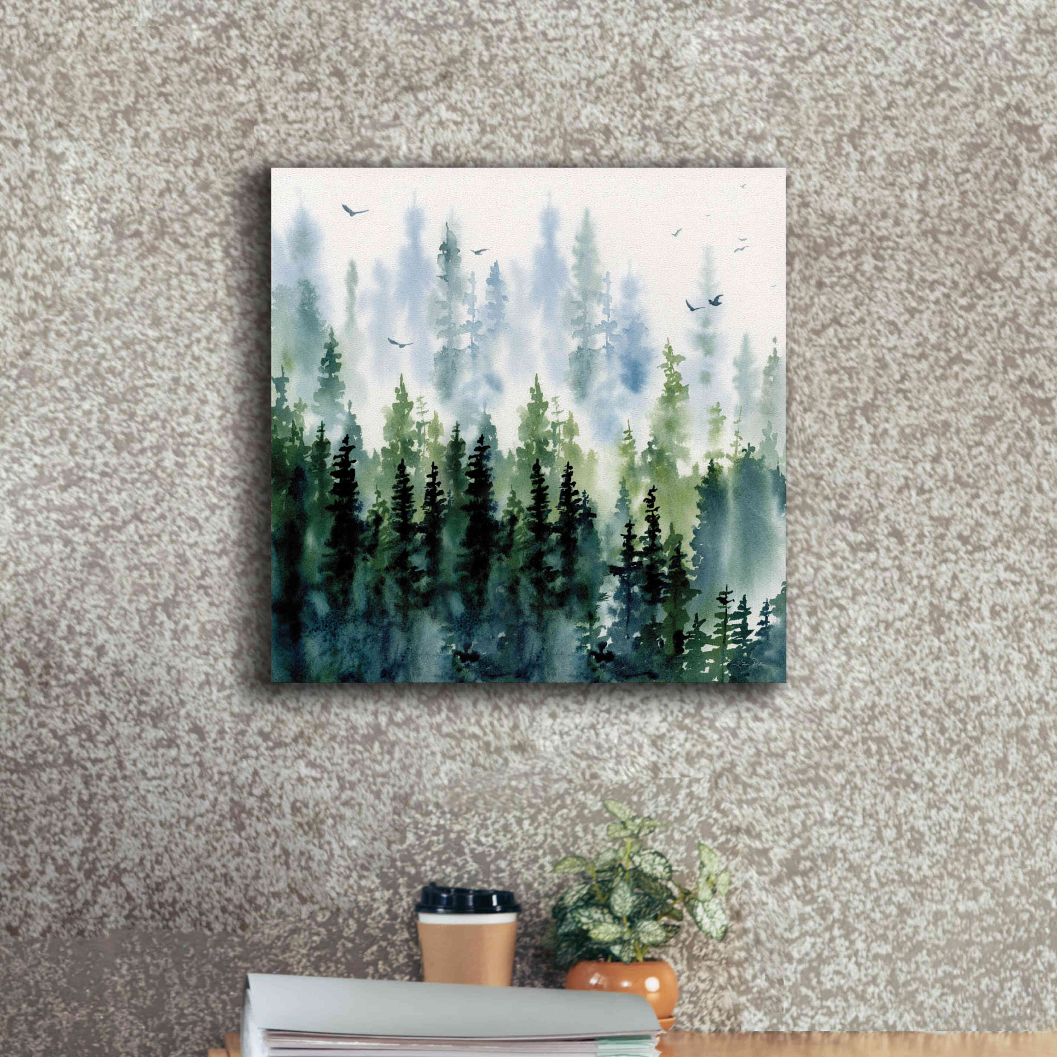 'Evening Treeline Sq' by Katrina Pete, Giclee Canvas Wall Art,18x18