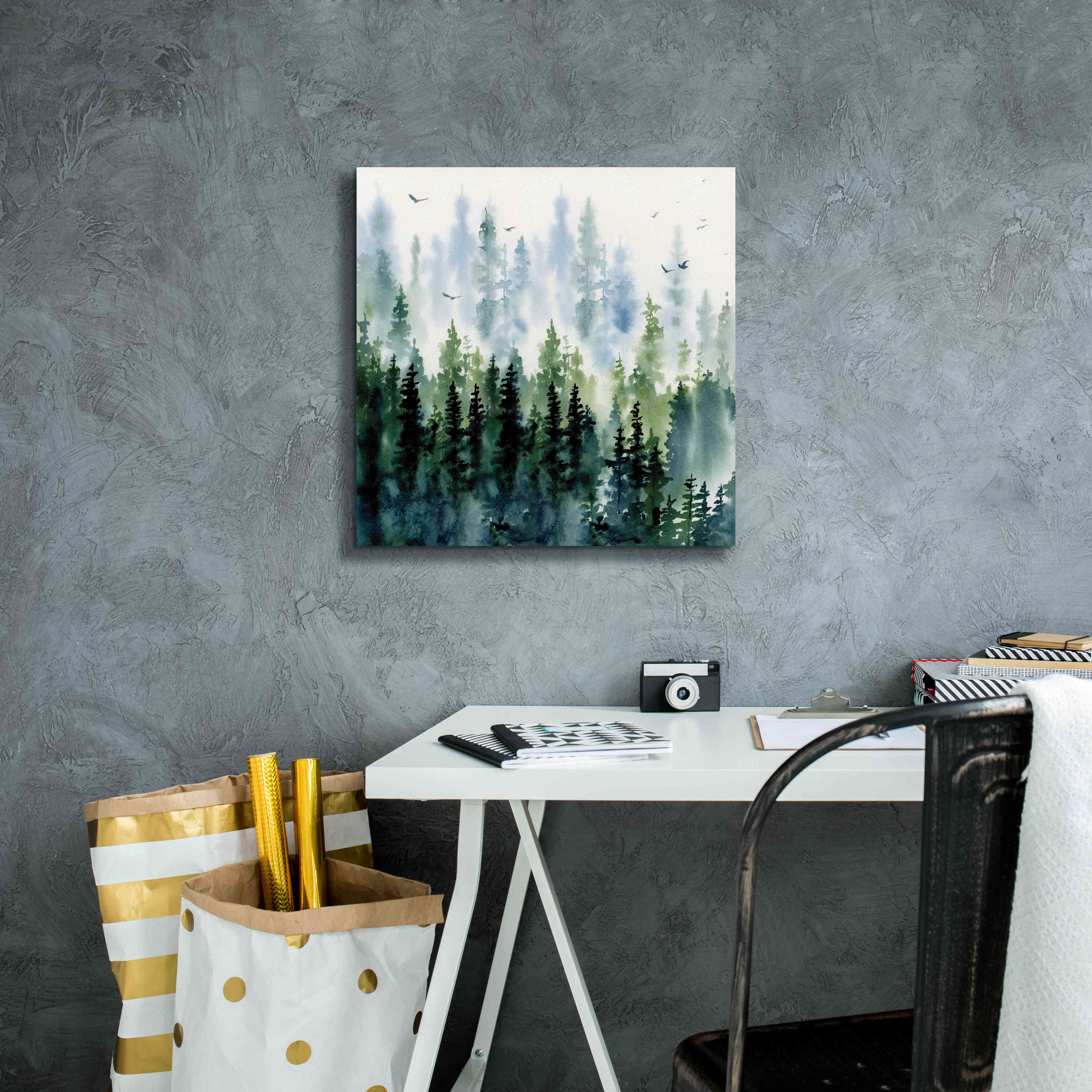 'Evening Treeline Sq' by Katrina Pete, Giclee Canvas Wall Art,18x18