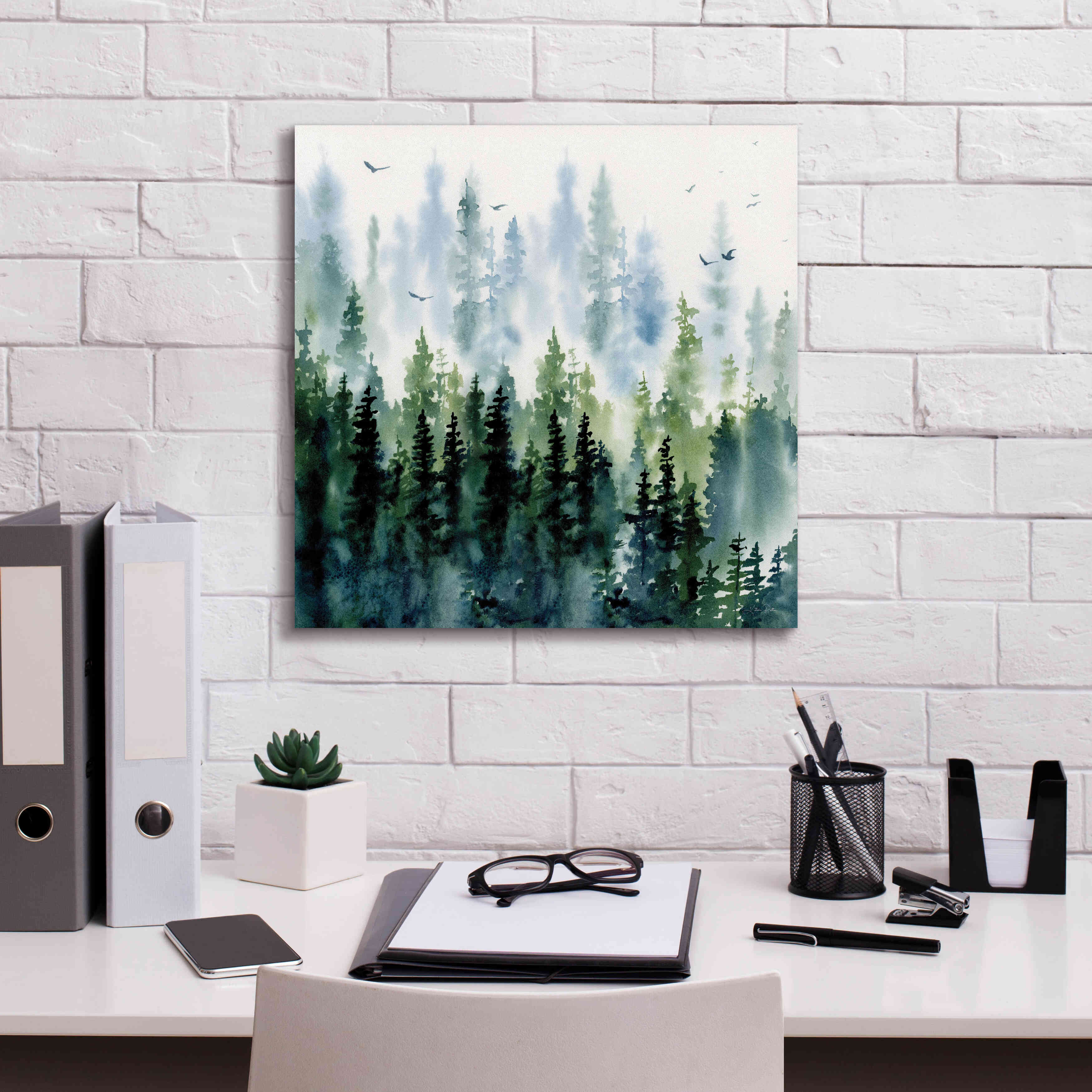 'Evening Treeline Sq' by Katrina Pete, Giclee Canvas Wall Art,18x18