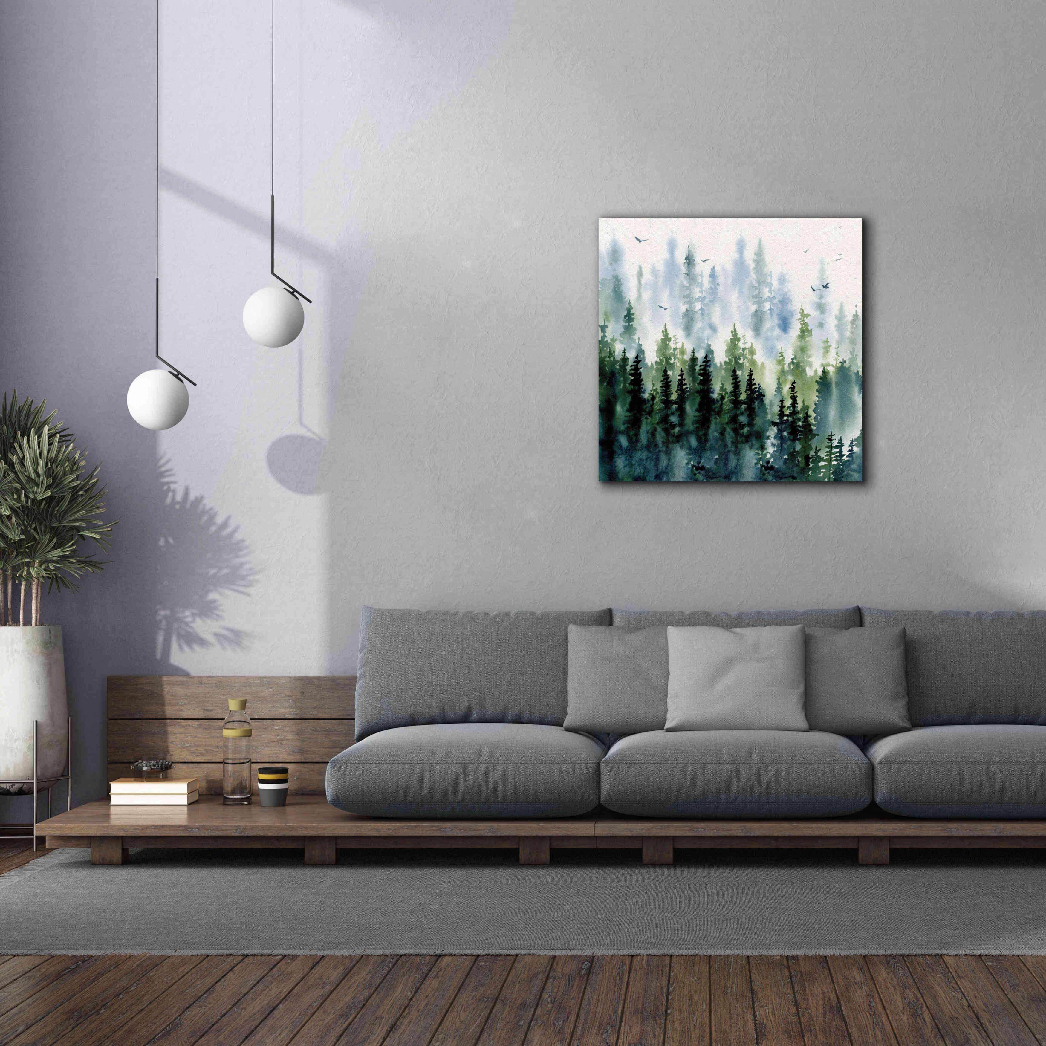 'Evening Treeline Sq' by Katrina Pete, Giclee Canvas Wall Art,37x37