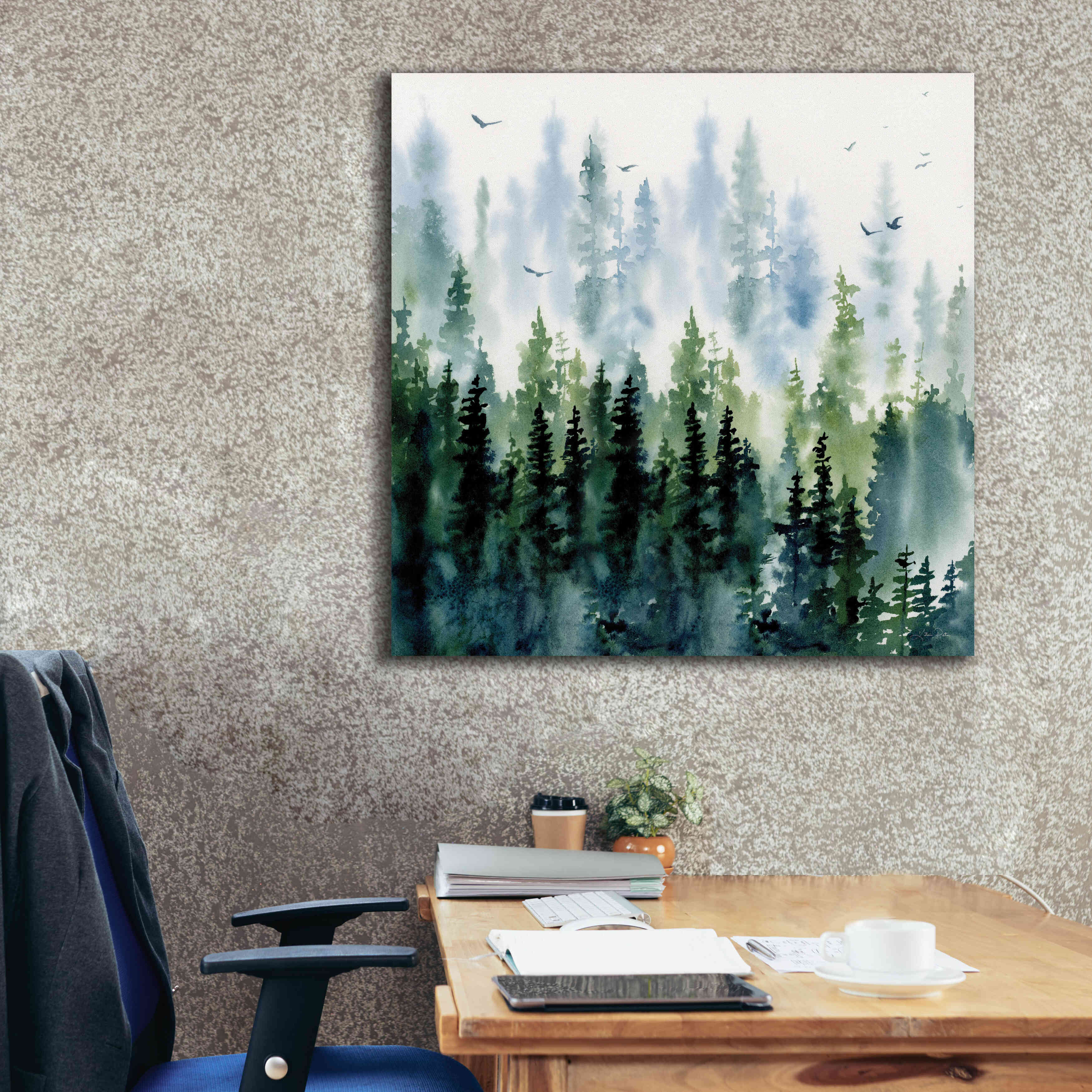 'Evening Treeline Sq' by Katrina Pete, Giclee Canvas Wall Art,37x37