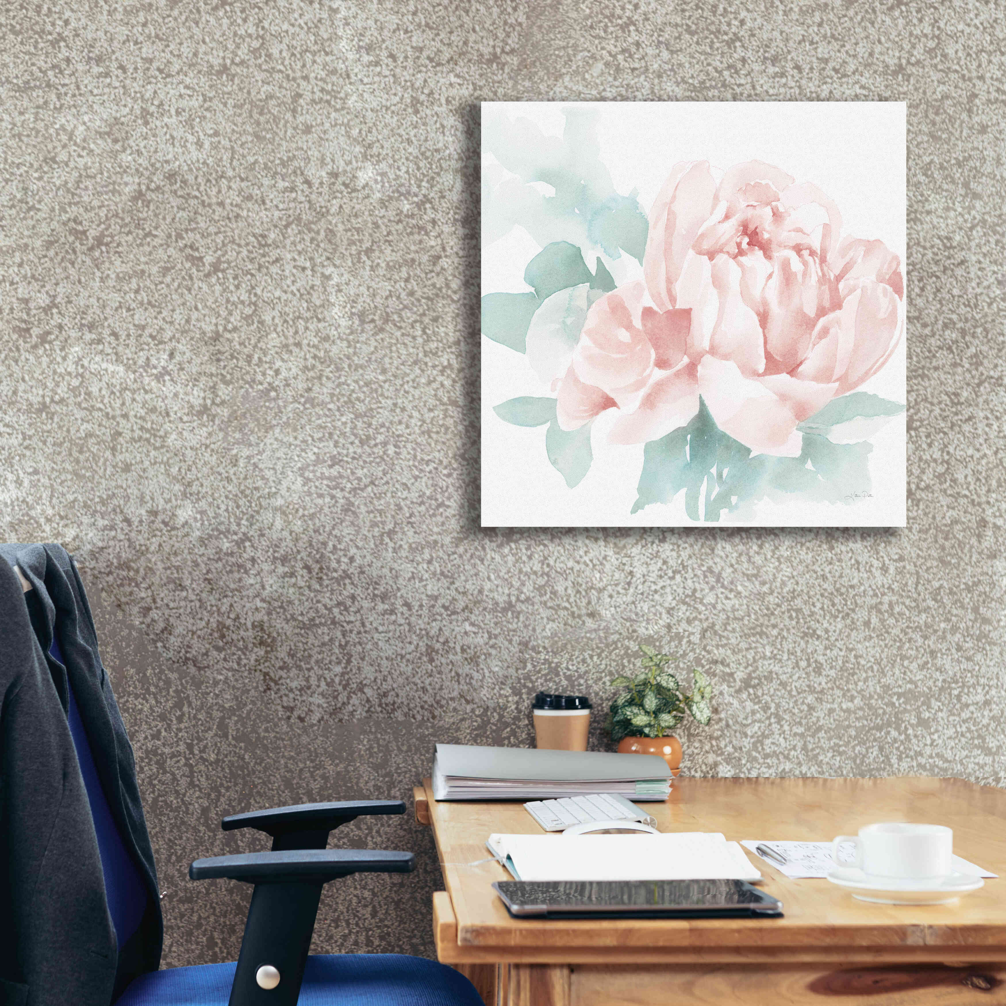'Poetic Blooming I Pink' by Katrina Pete, Giclee Canvas Wall Art,26x26