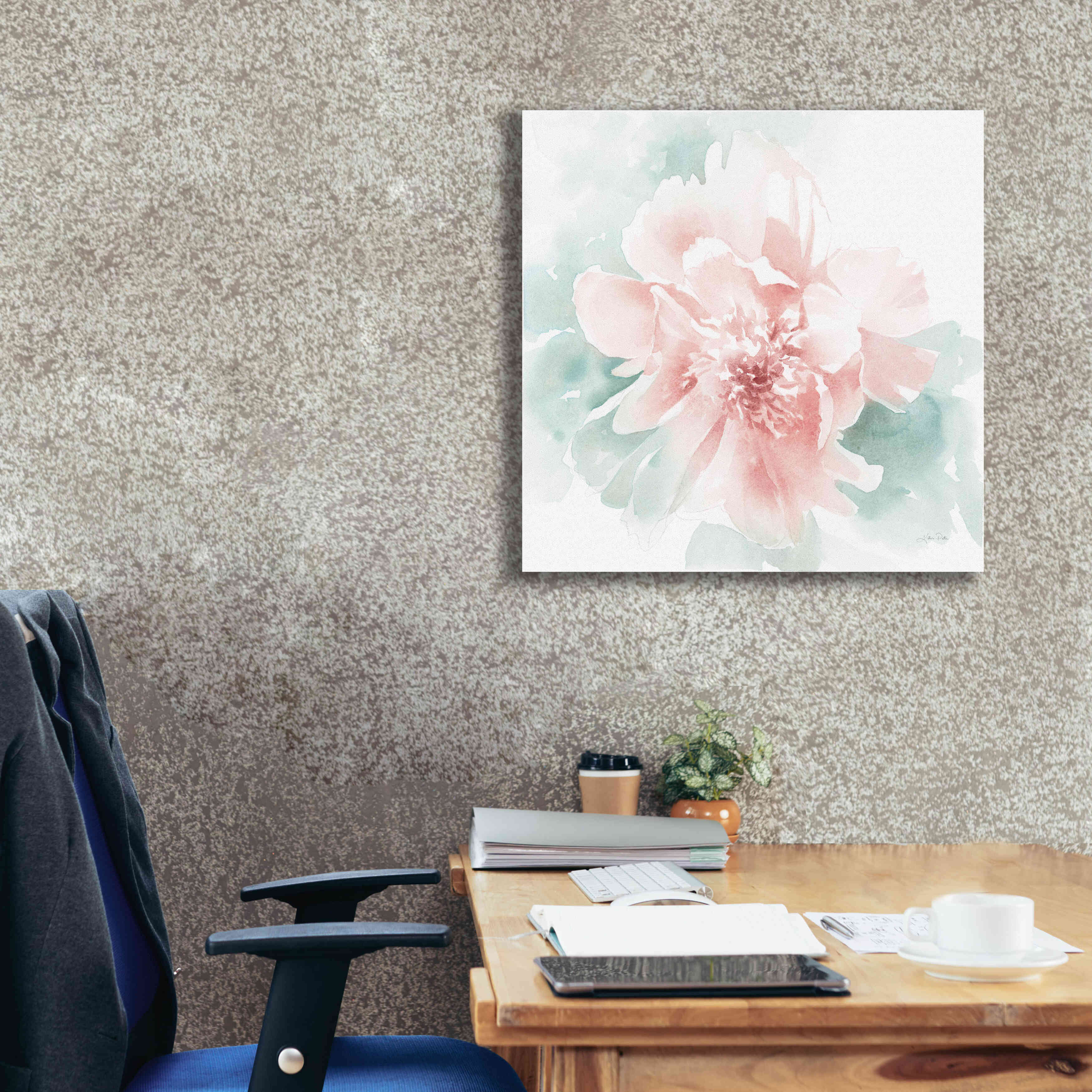 'Poetic Blooming II Pink' by Katrina Pete, Giclee Canvas Wall Art,26x26