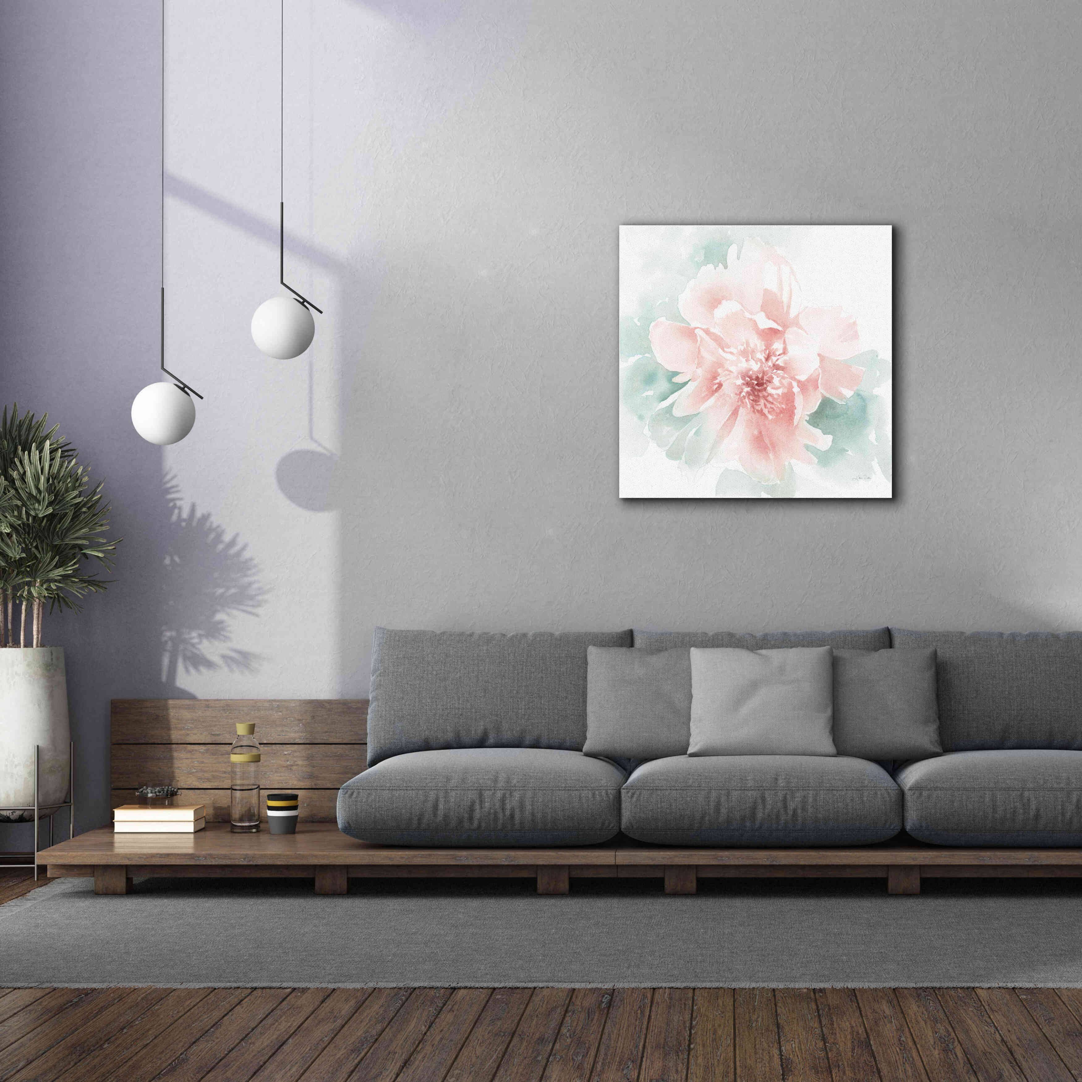 'Poetic Blooming II Pink' by Katrina Pete, Giclee Canvas Wall Art,37x37