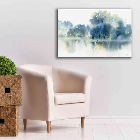 Image of 'Blue Pond Reflections' by Katrina Pete, Giclee Canvas Wall Art,40x26