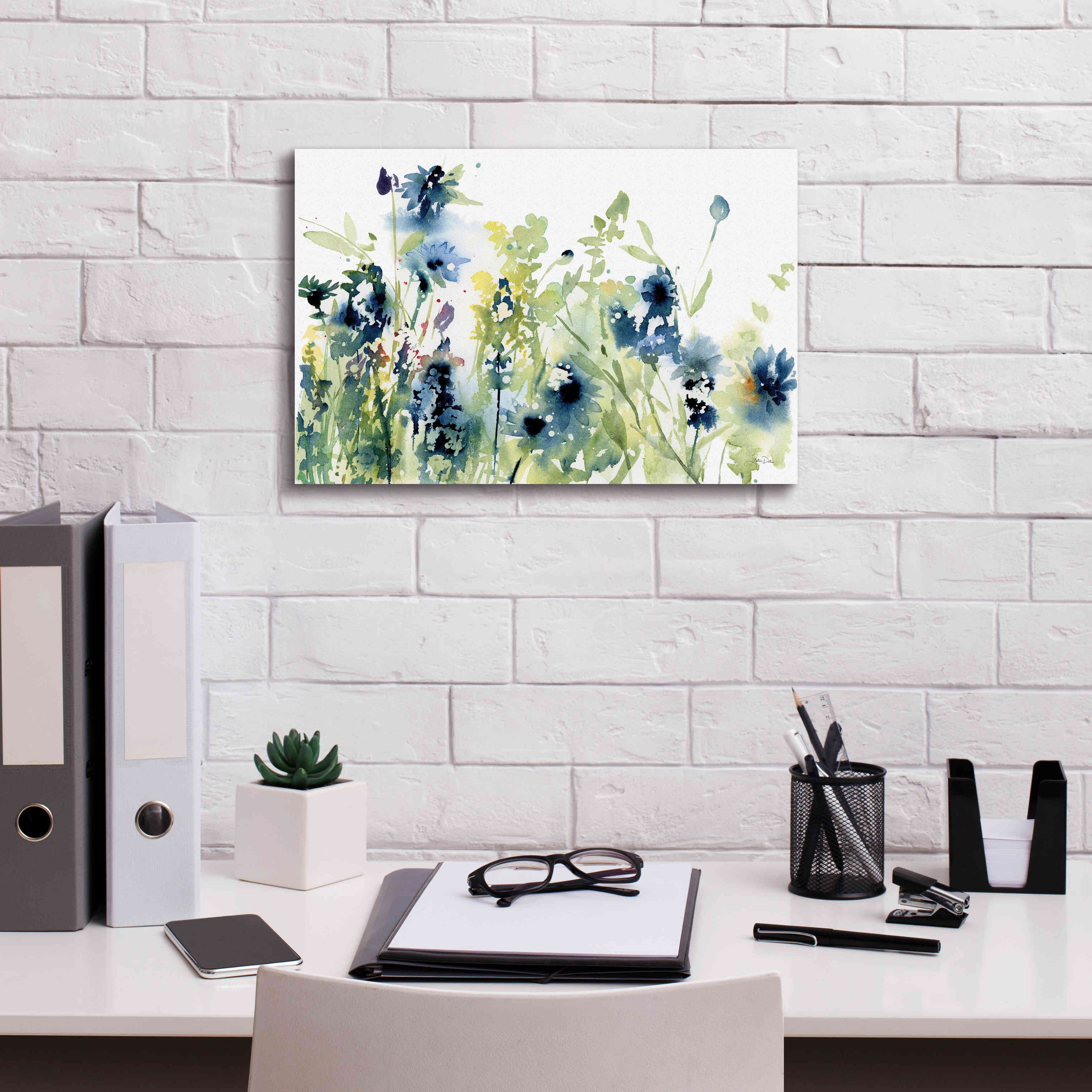 'Wild Meadow Flowers' by Katrina Pete, Giclee Canvas Wall Art,18x12