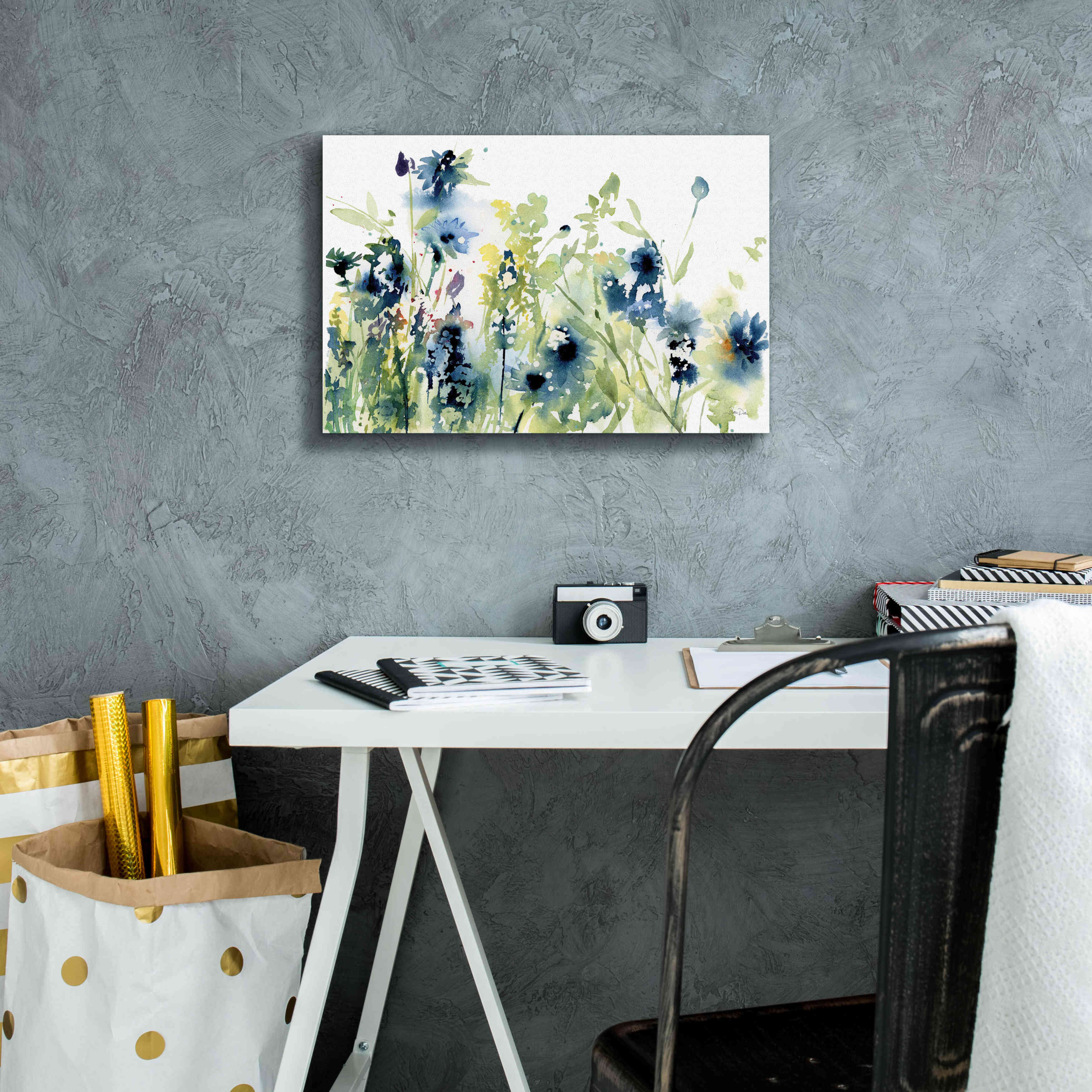 'Wild Meadow Flowers' by Katrina Pete, Giclee Canvas Wall Art,18x12