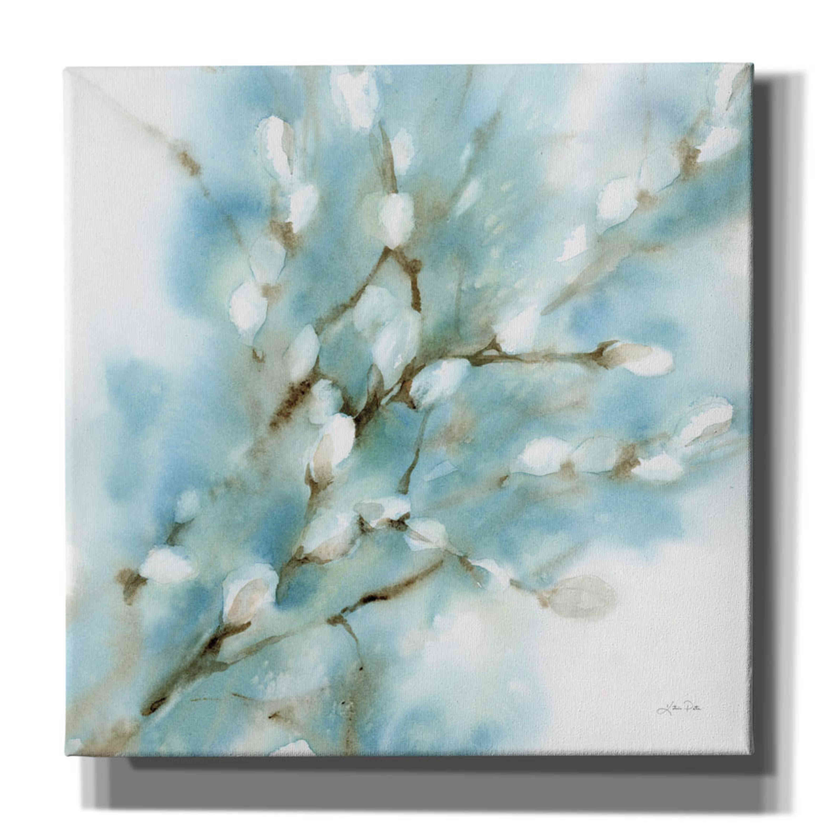 'Pussy Willows Square' by Katrina Pete, Giclee Canvas Wall Art