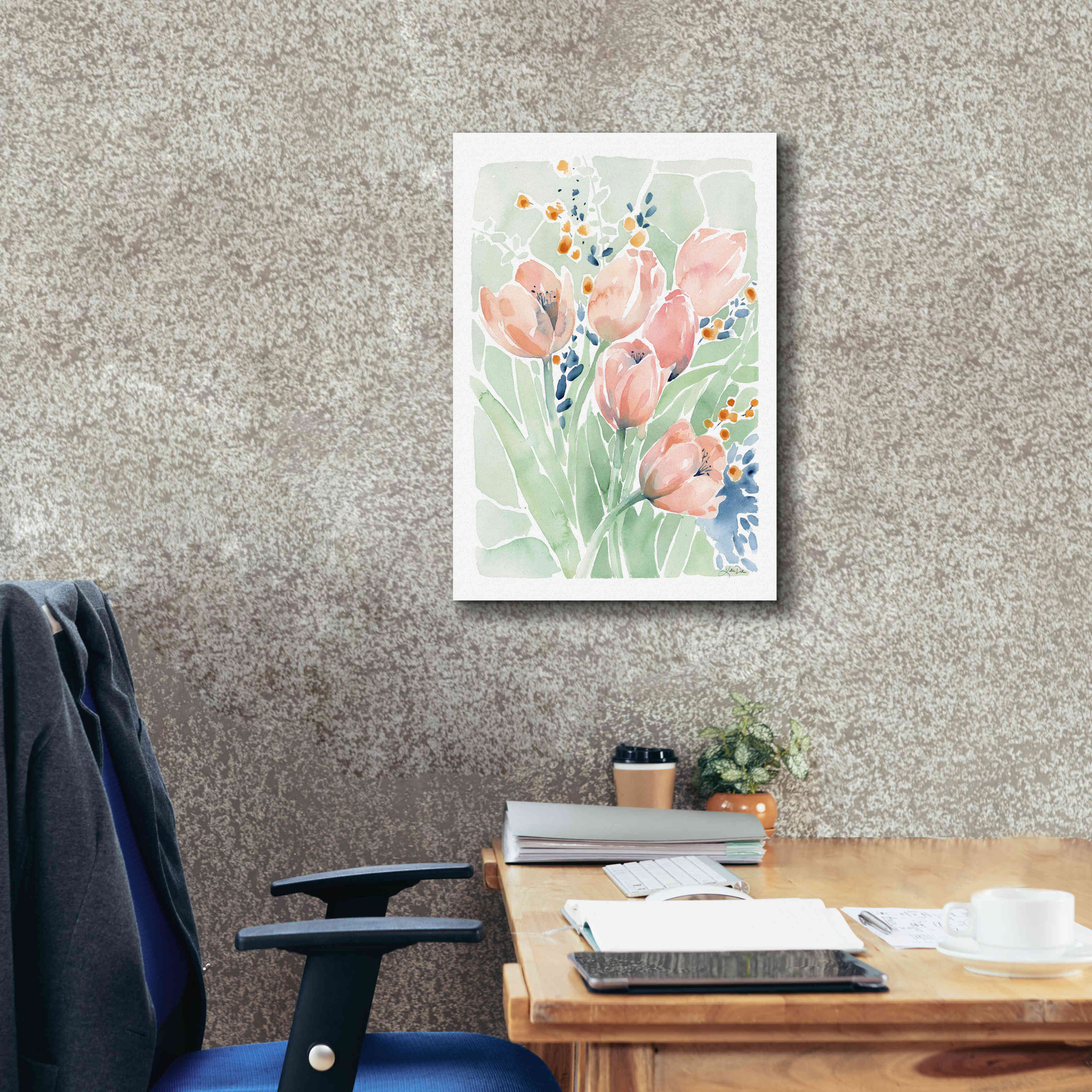 'Tulip Spray' by Katrina Pete, Giclee Canvas Wall Art,18x26