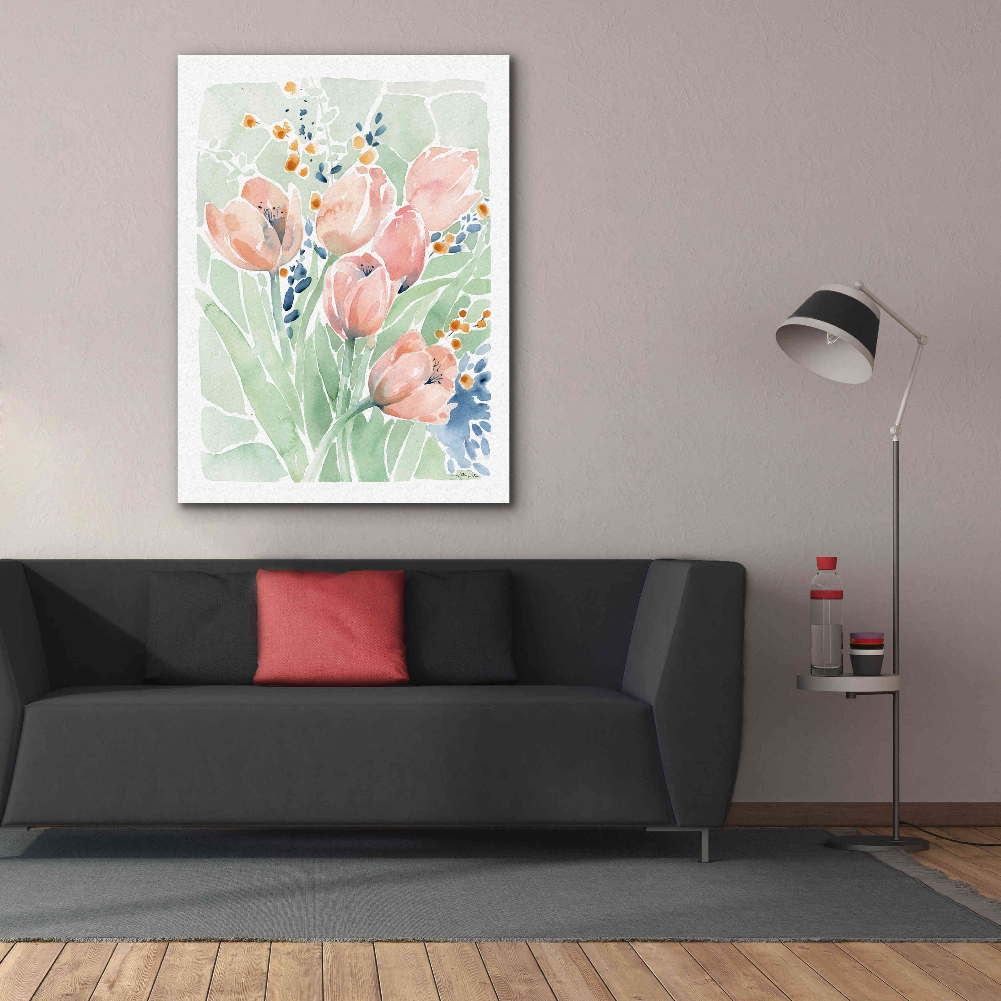 'Tulip Spray' by Katrina Pete, Giclee Canvas Wall Art,40x54