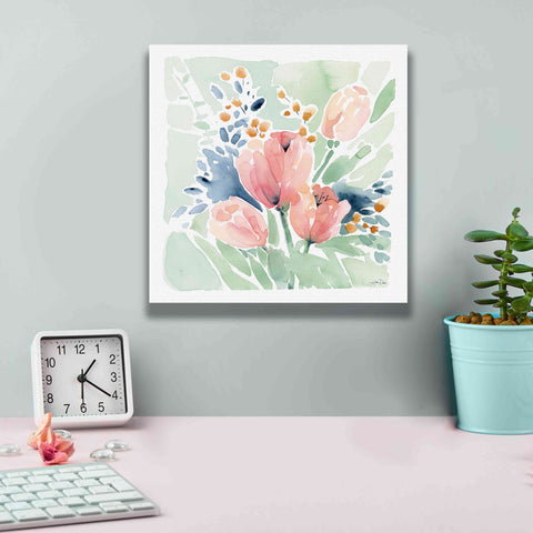 Image of 'Tulip Bower' by Katrina Pete, Giclee Canvas Wall Art,12x12