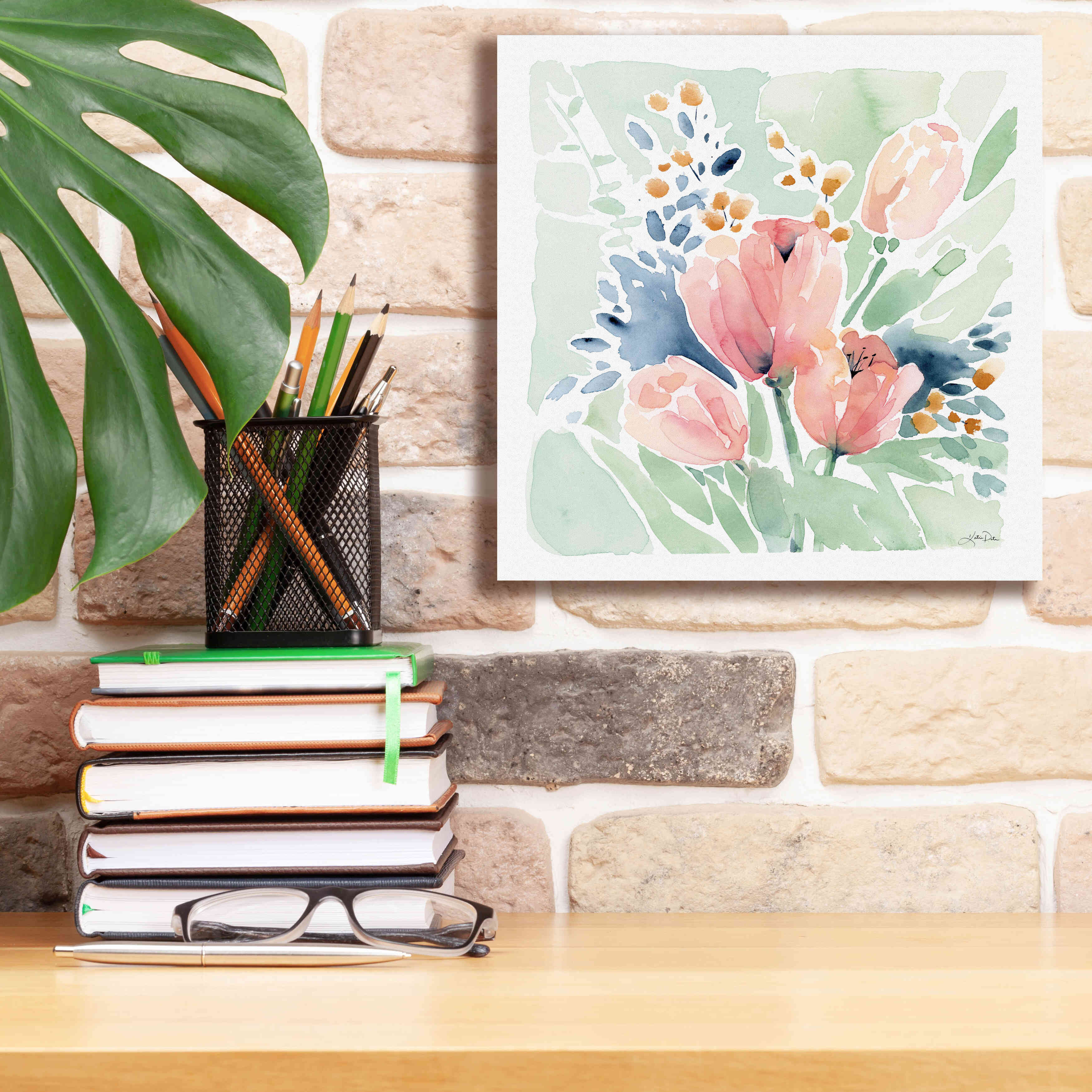 'Tulip Bower' by Katrina Pete, Giclee Canvas Wall Art,12x12