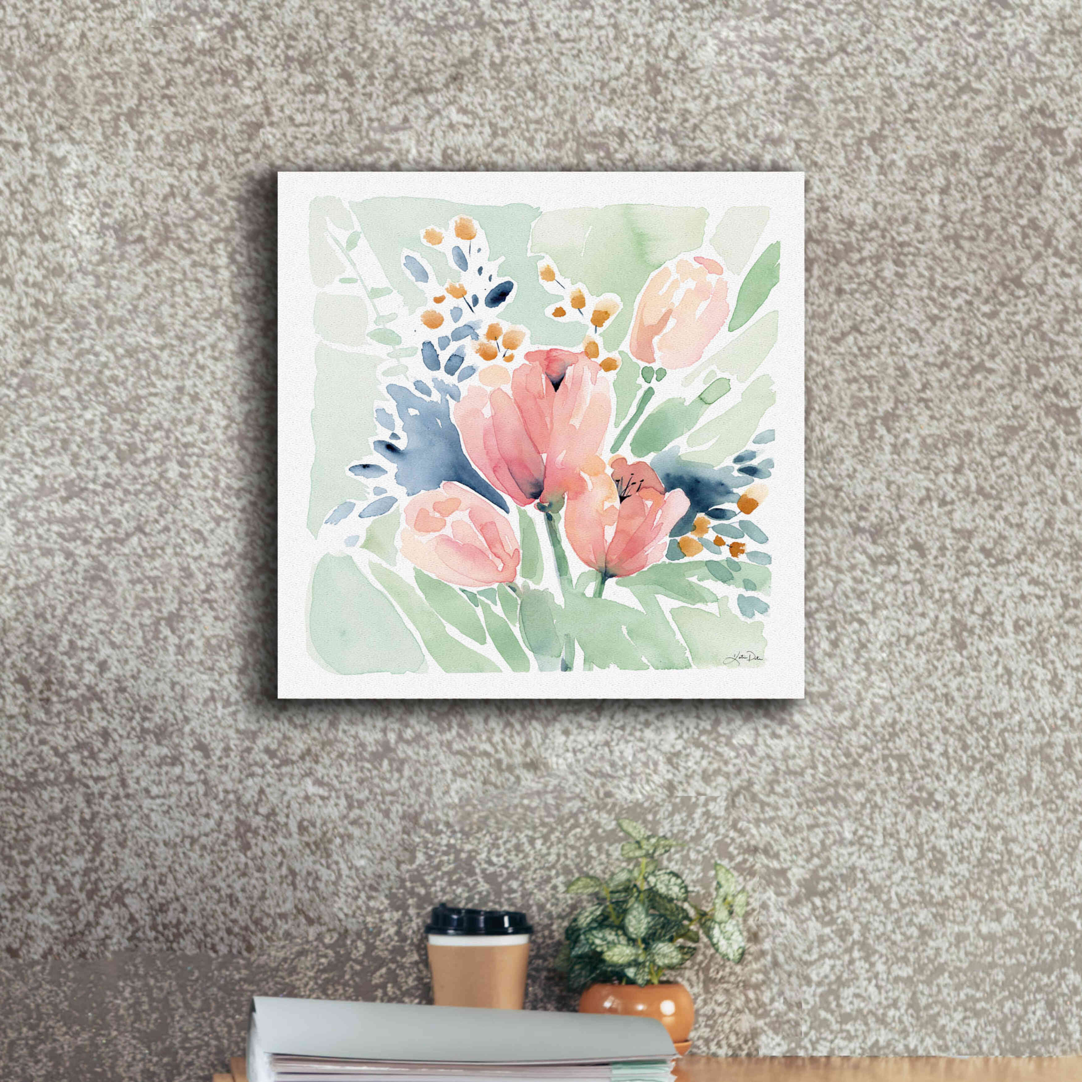 'Tulip Bower' by Katrina Pete, Giclee Canvas Wall Art,18x18