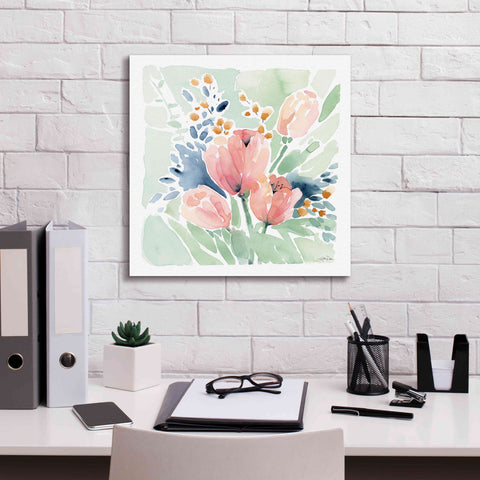 Image of 'Tulip Bower' by Katrina Pete, Giclee Canvas Wall Art,18x18
