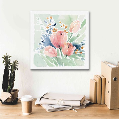 Image of 'Tulip Bower' by Katrina Pete, Giclee Canvas Wall Art,18x18
