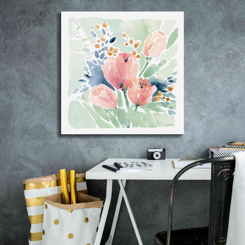 Image of 'Tulip Bower' by Katrina Pete, Giclee Canvas Wall Art,26x26