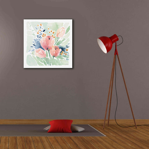 Image of 'Tulip Bower' by Katrina Pete, Giclee Canvas Wall Art,26x26